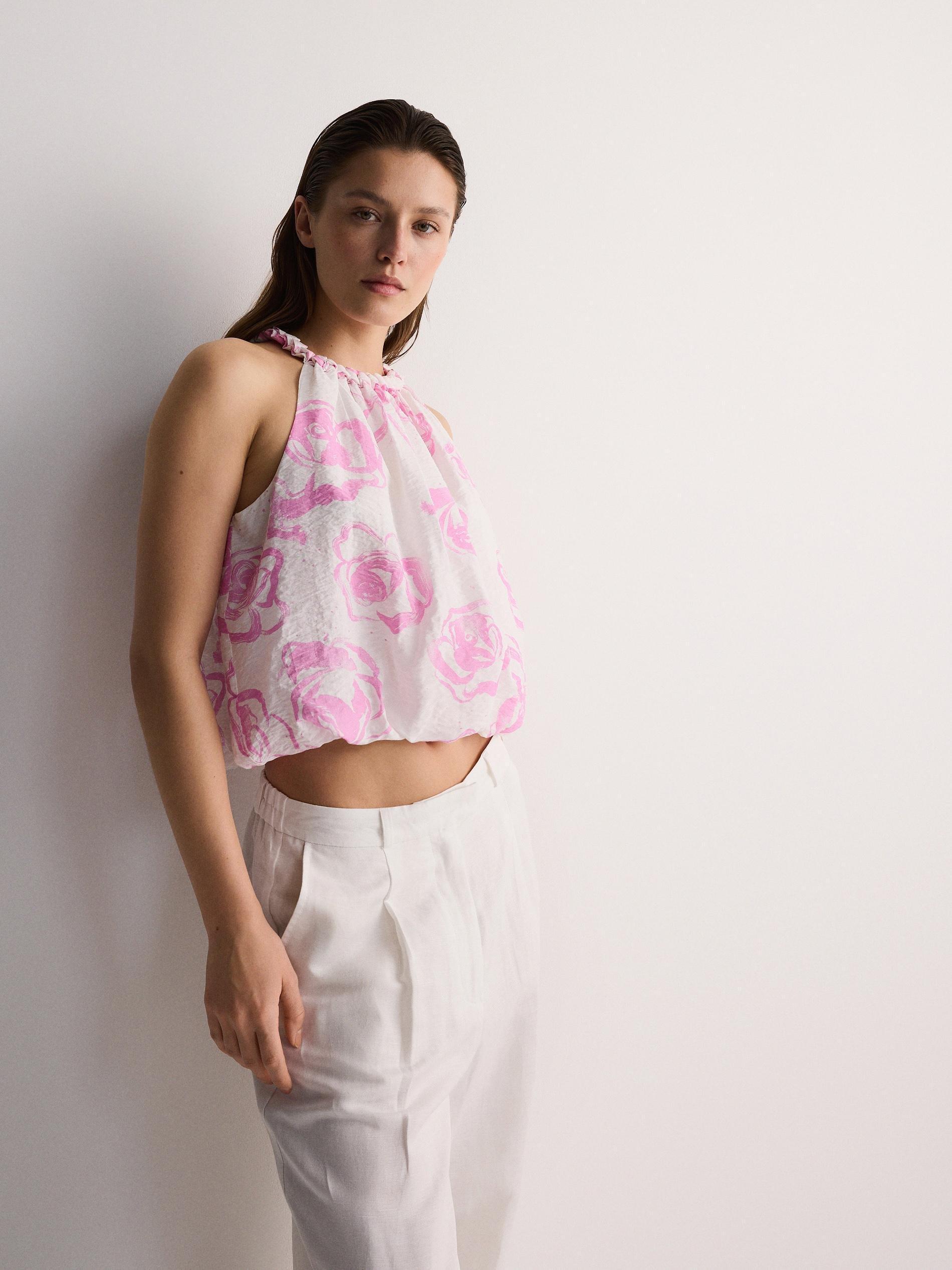 Multicolour Halter Neck Top, , large image number 1