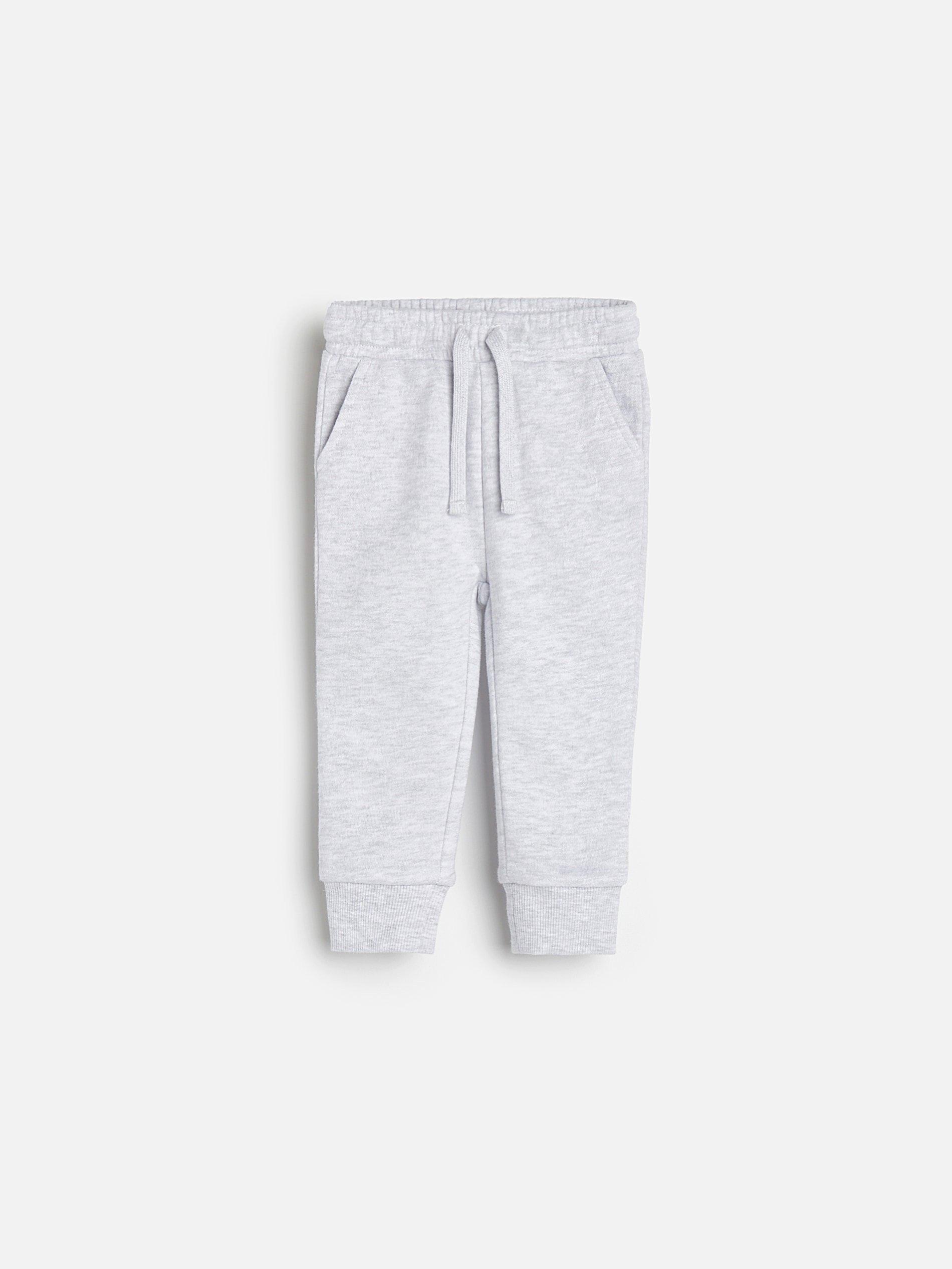 Grey Melange Sweatpants, Kids Girls, , large image number 0