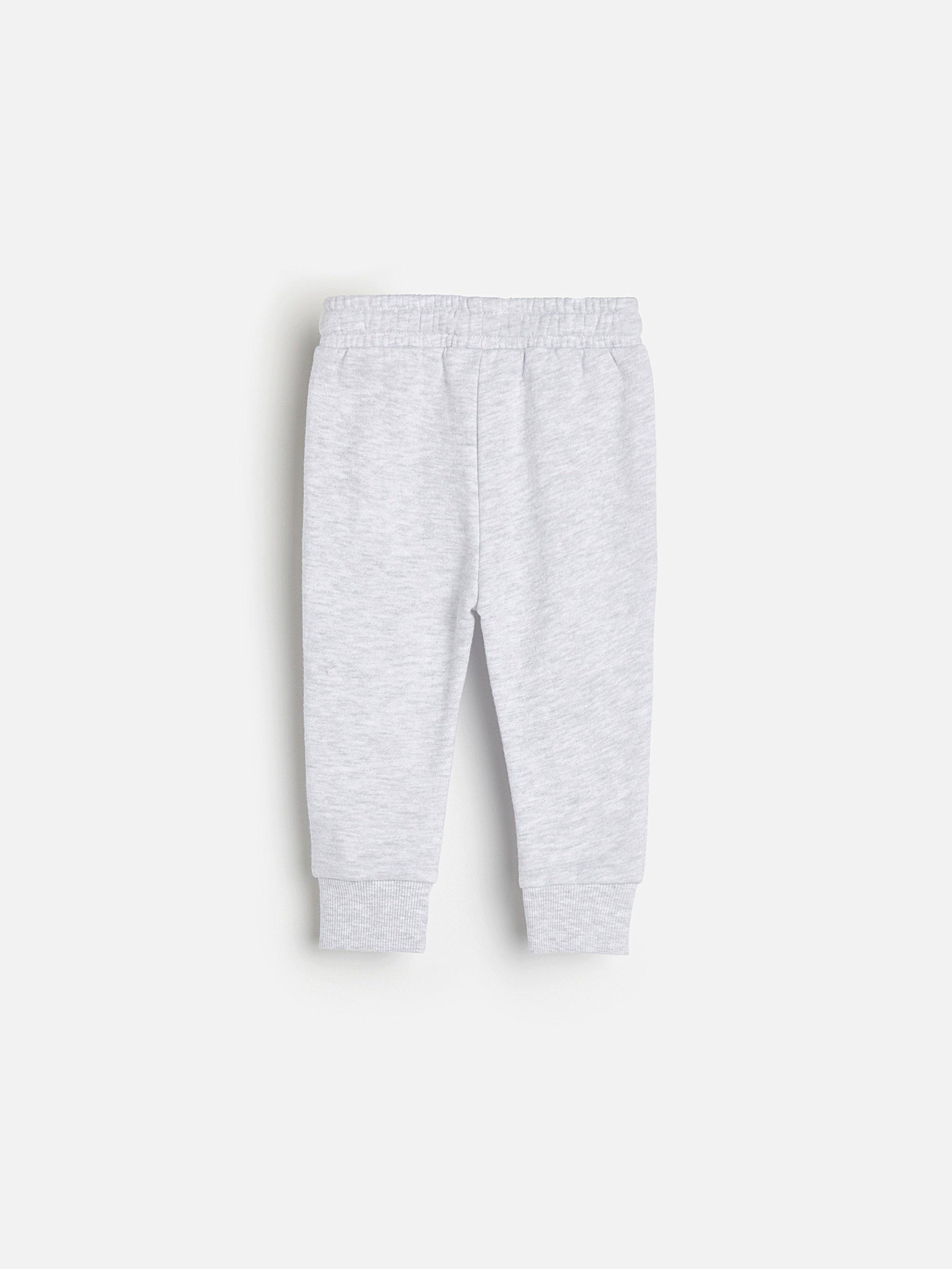 Grey Melange Sweatpants, Kids Girls, , large image number 1
