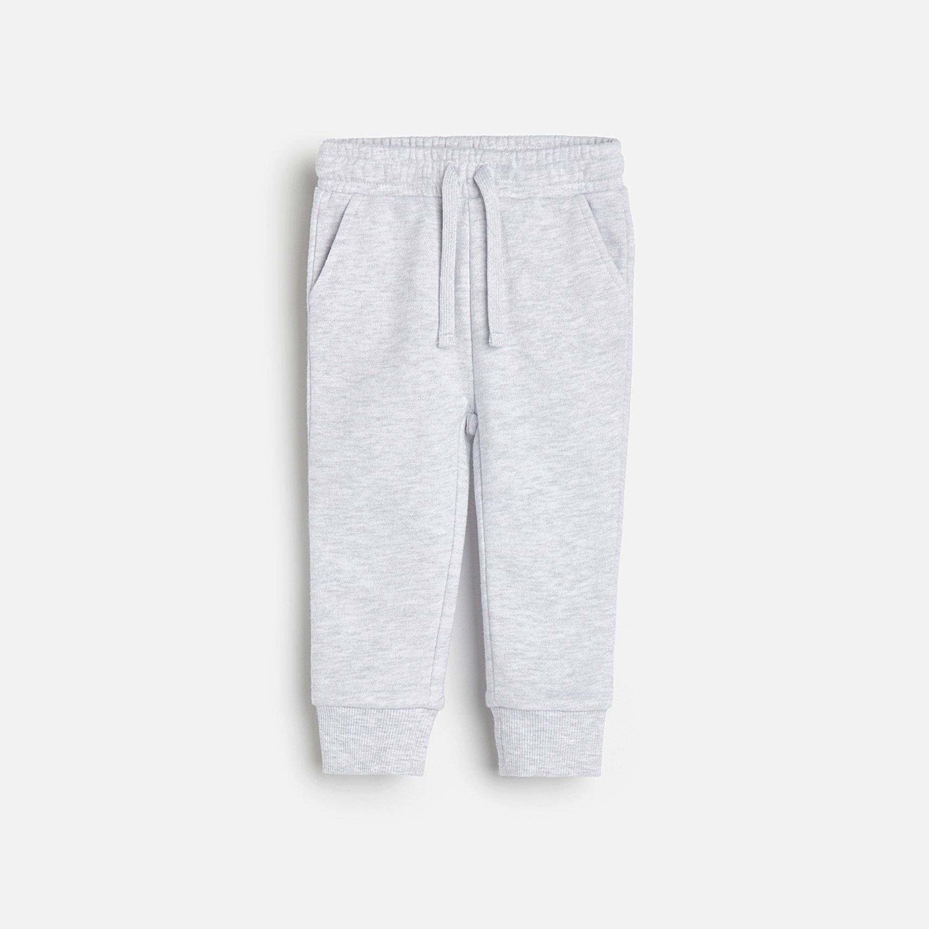 Grey Melange Sweatpants, Kids Girls, , large image number 2