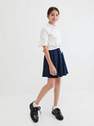 Reserved - Navy Flared Mini Skirt, Kids Girl