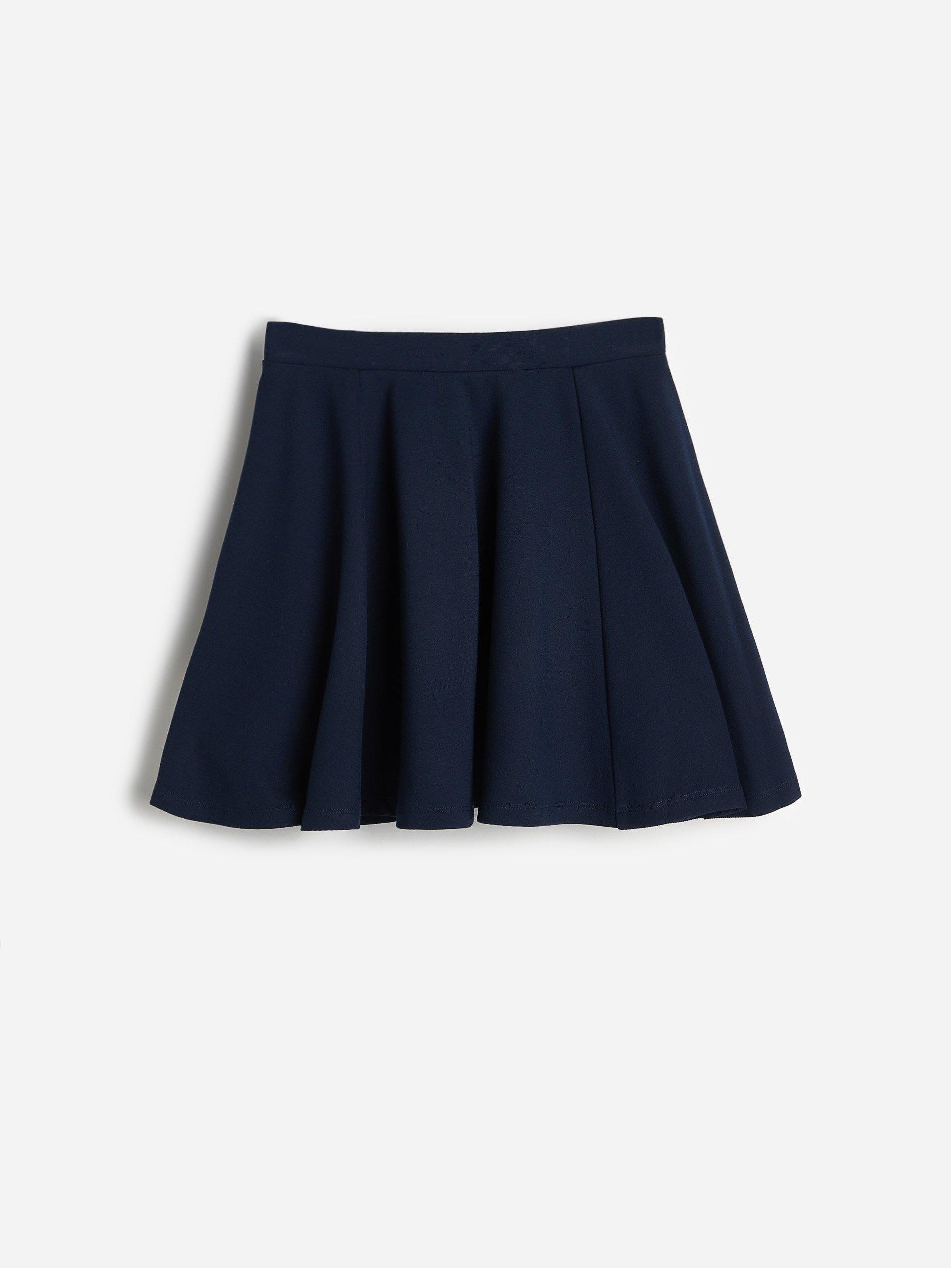 Navy Flared Mini Skirt, Kids Girls, , large image number 2