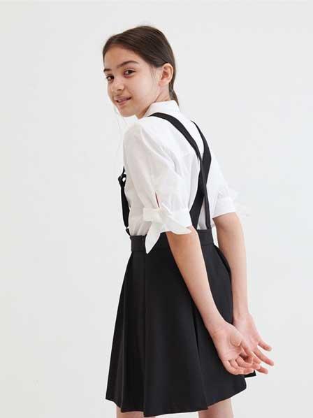 Black Skirt With Braces , Kids Girl, , large image number 1