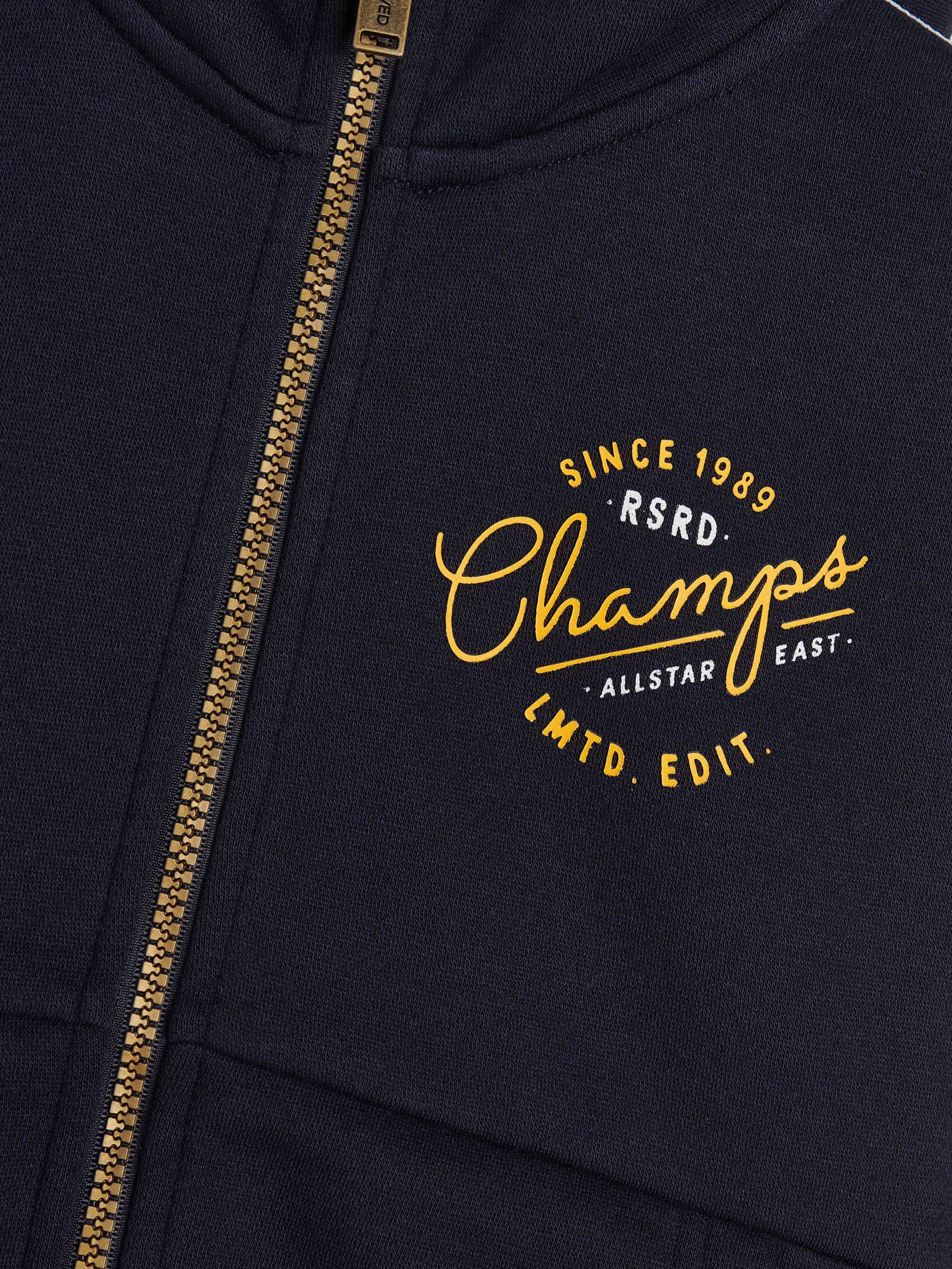 Navy Sweatshirt Stripes And Print, Kids Boy, , large image number 3