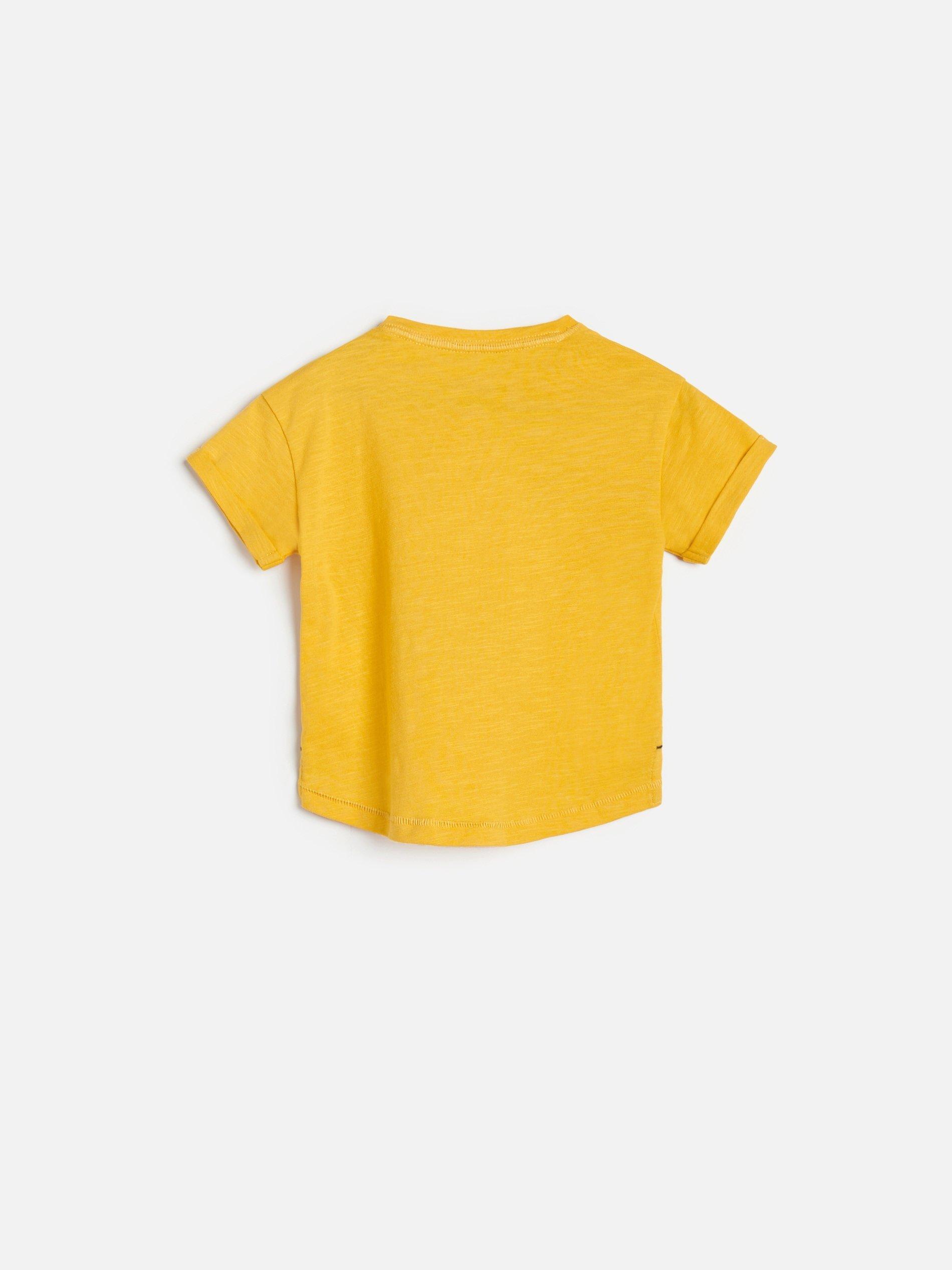 Yellow Cotton T-Shirt, Kids Boys, , large image number 3