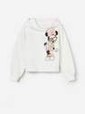 Reserved - Ivory Minnie Sweatshirt With An Application, Kids Girl