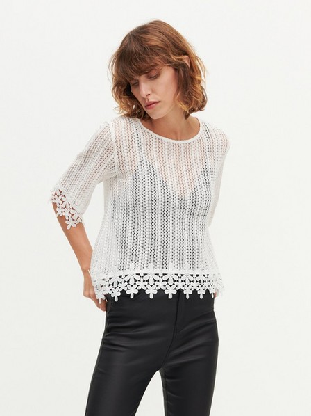 Reserved - Ivory Lace Blouse, Women
