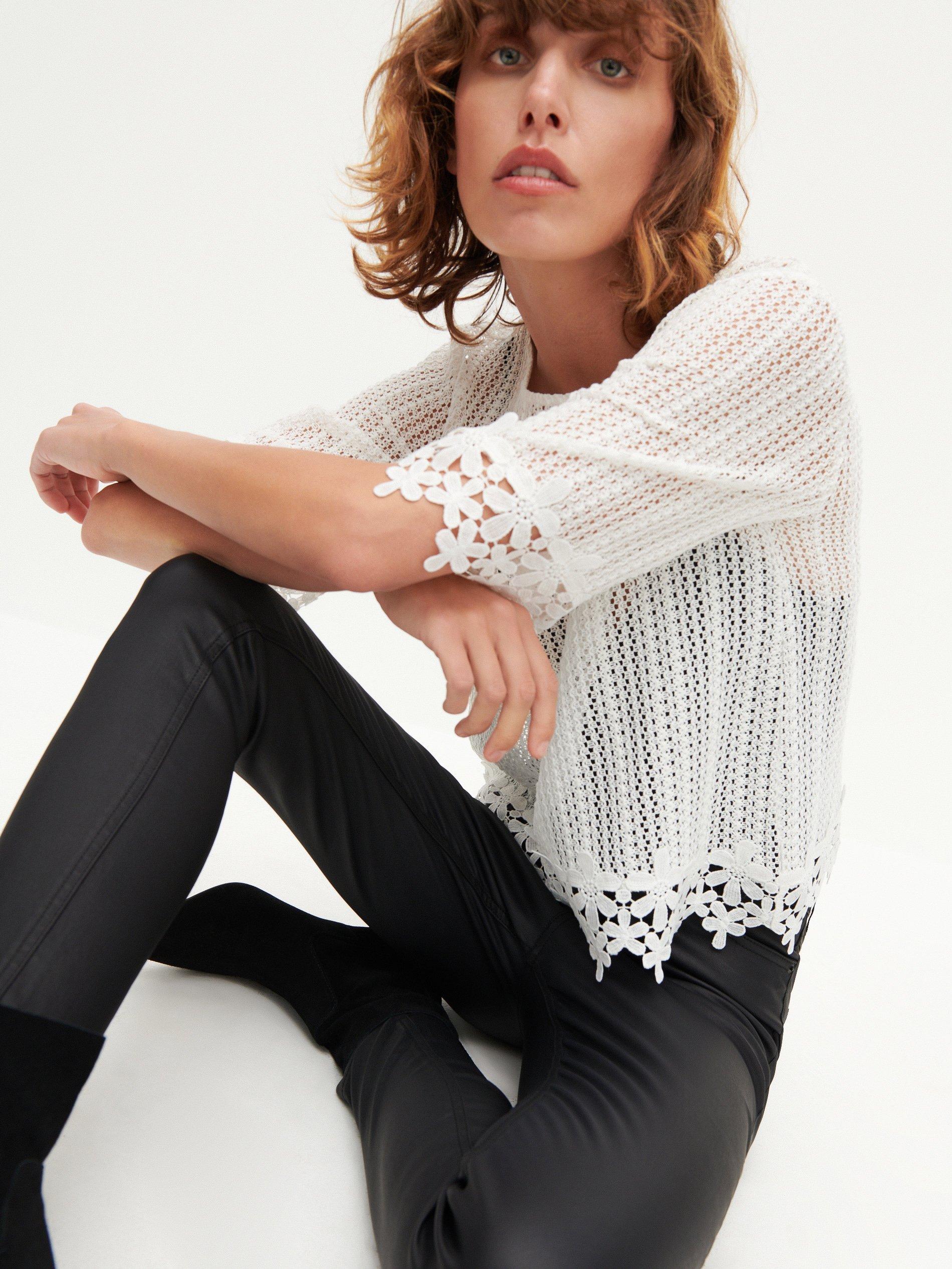 Ivory Lace Blouse, Women, , large image number 1