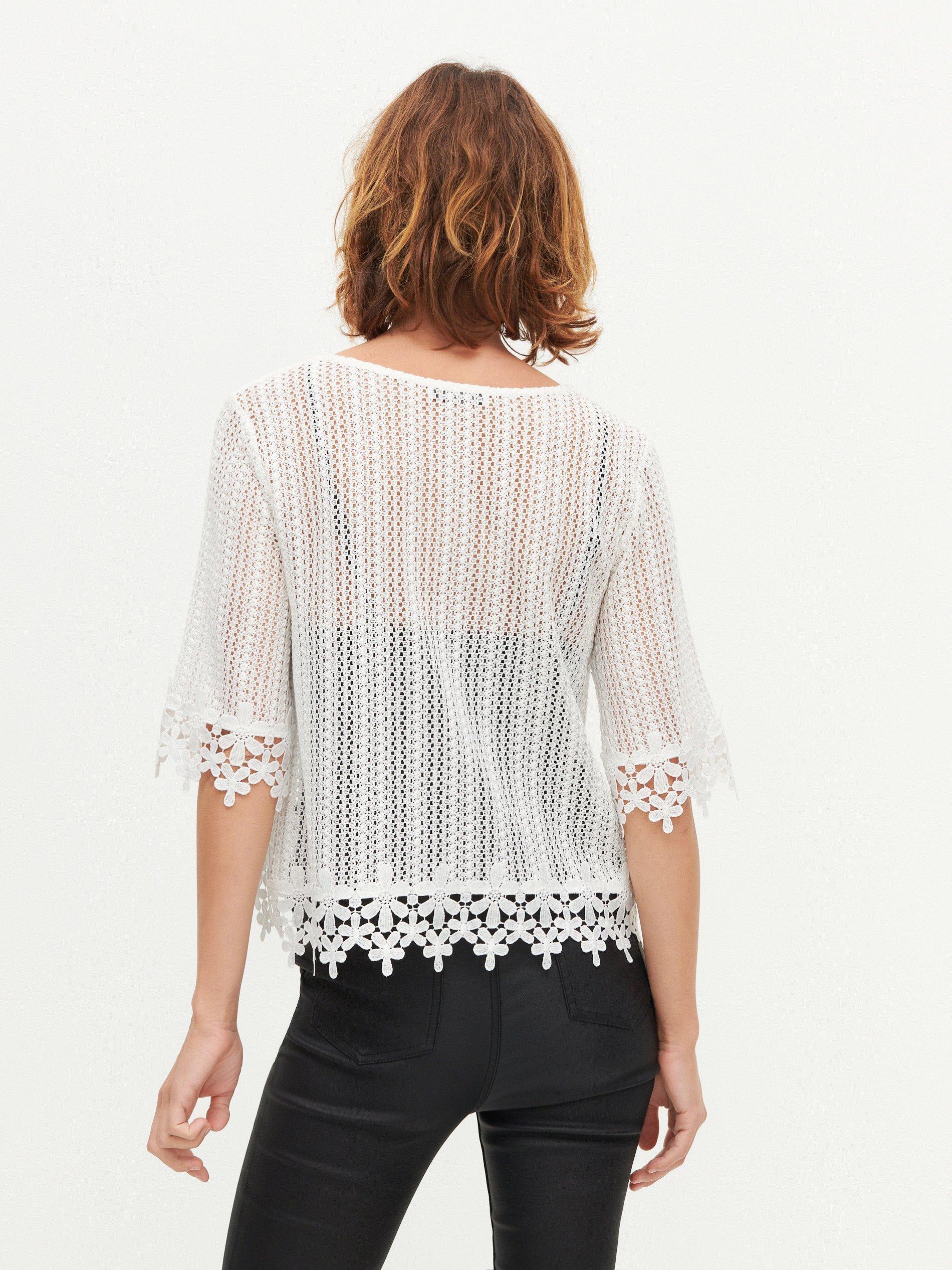 Ivory Lace Blouse, Women, , large image number 2