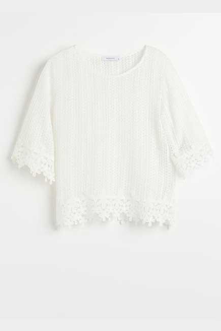 Ivory Lace Blouse, Women, , large image number 3