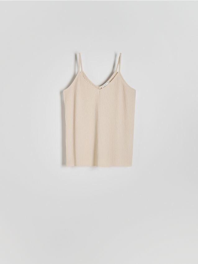 Beige Textured Jersey Top, , medium
