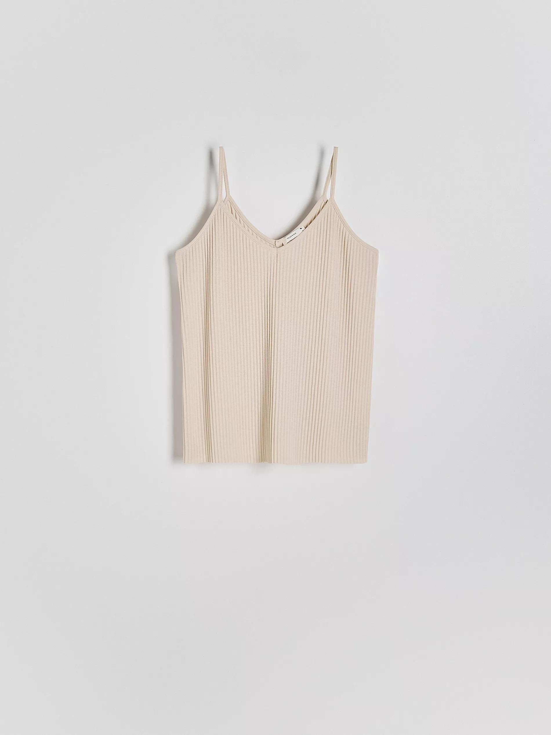 Beige Textured Jersey Top, , large image number 3