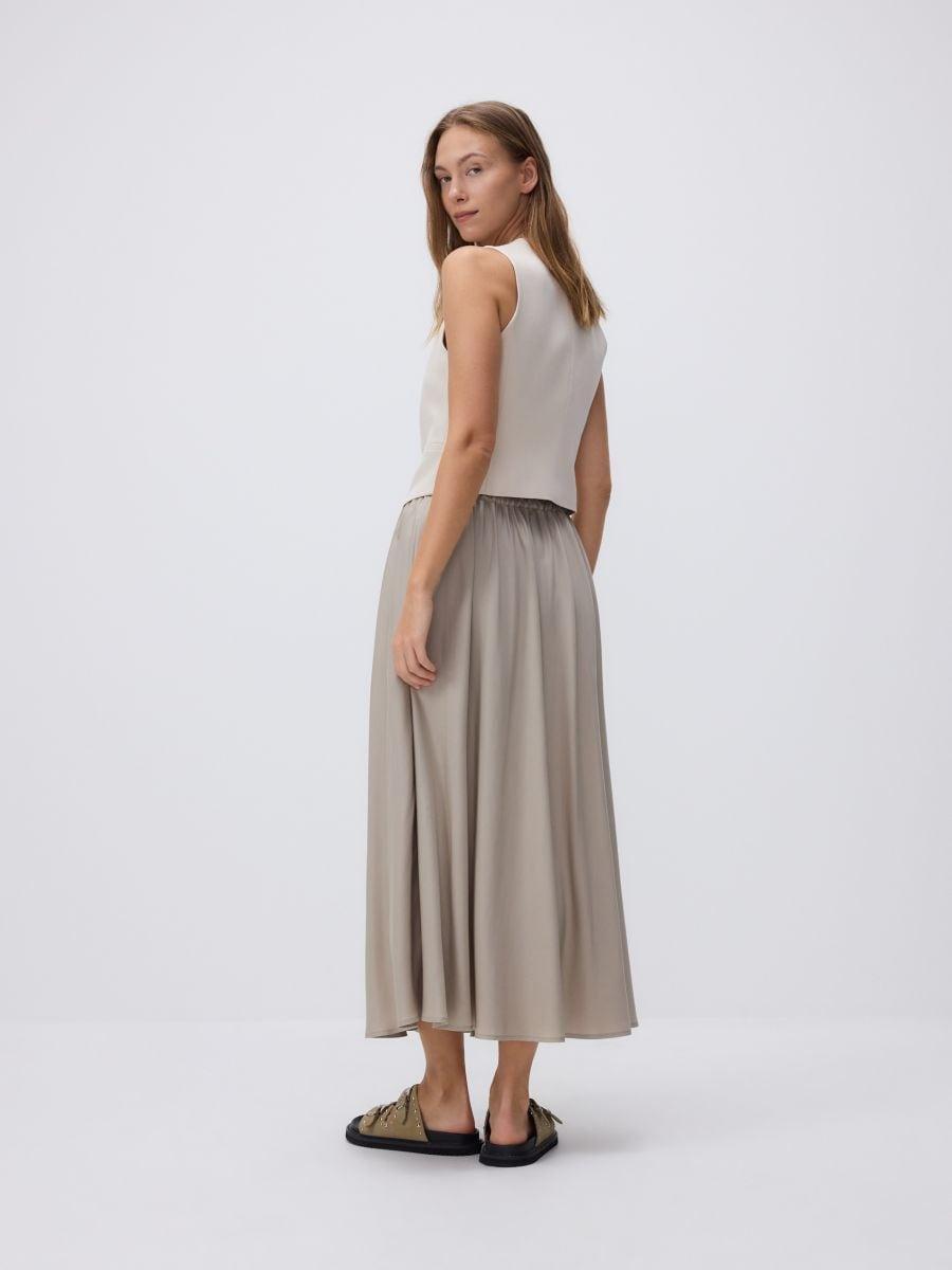 Navy Wide Trousers With Side Stripes, , large image number 5