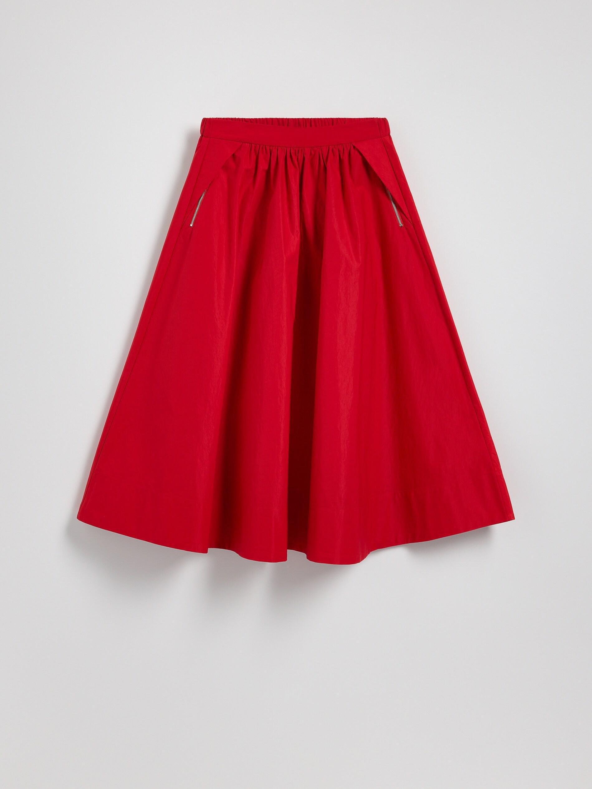 RED Flared skirt with pockets, Red, large image number 5