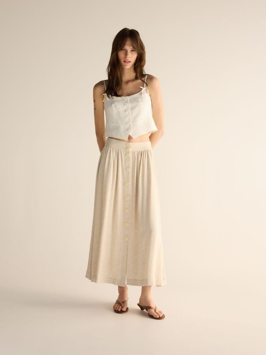 Beige Skirt, , large image number 0