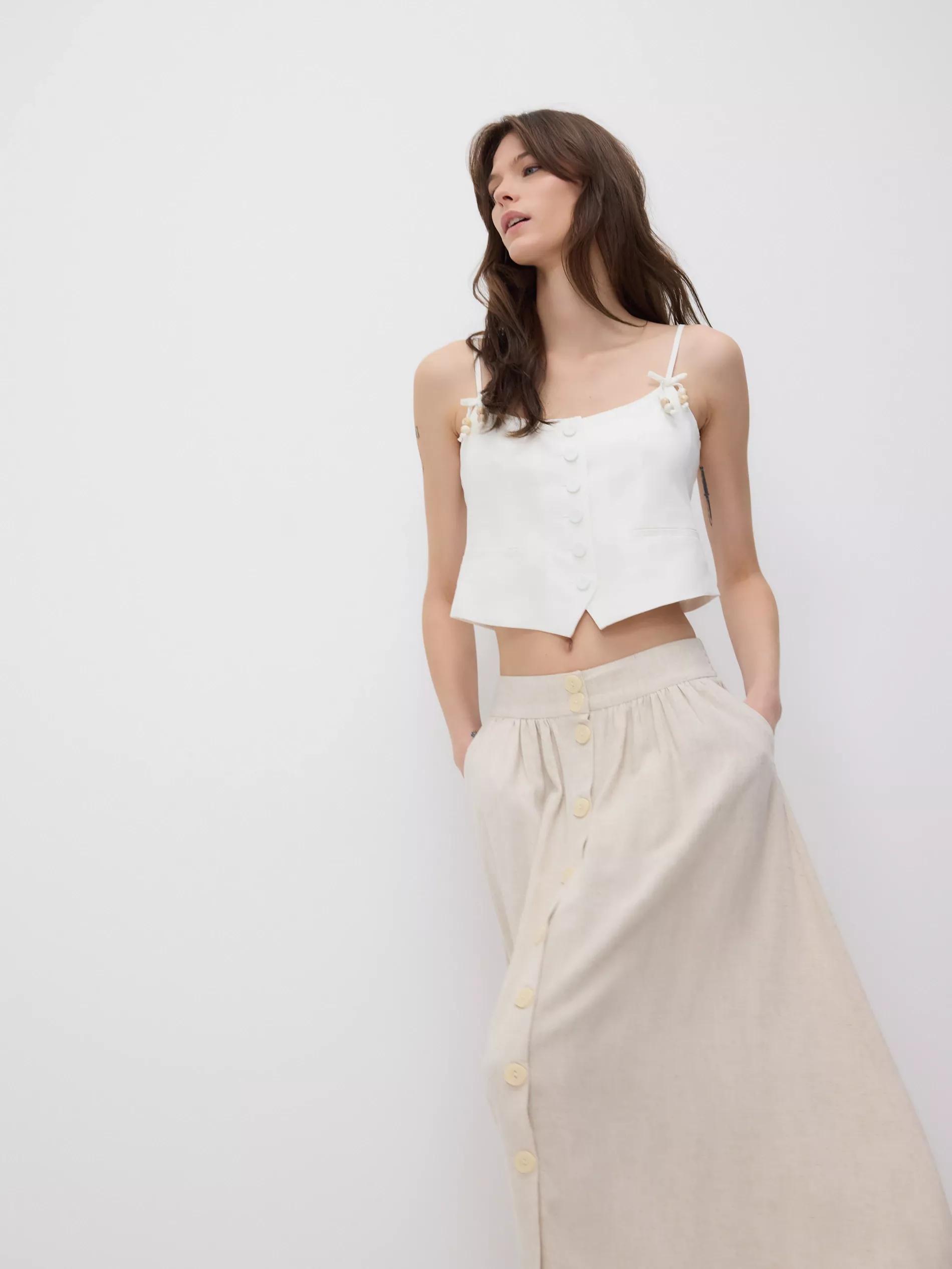 Beige Skirt, , large image number 7