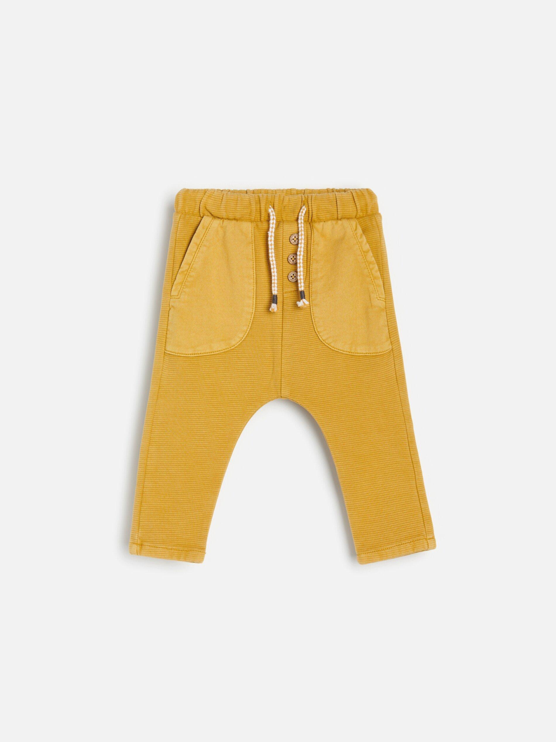 Yellow Jersey Sweatpants, Kids Boy, , large image number 0