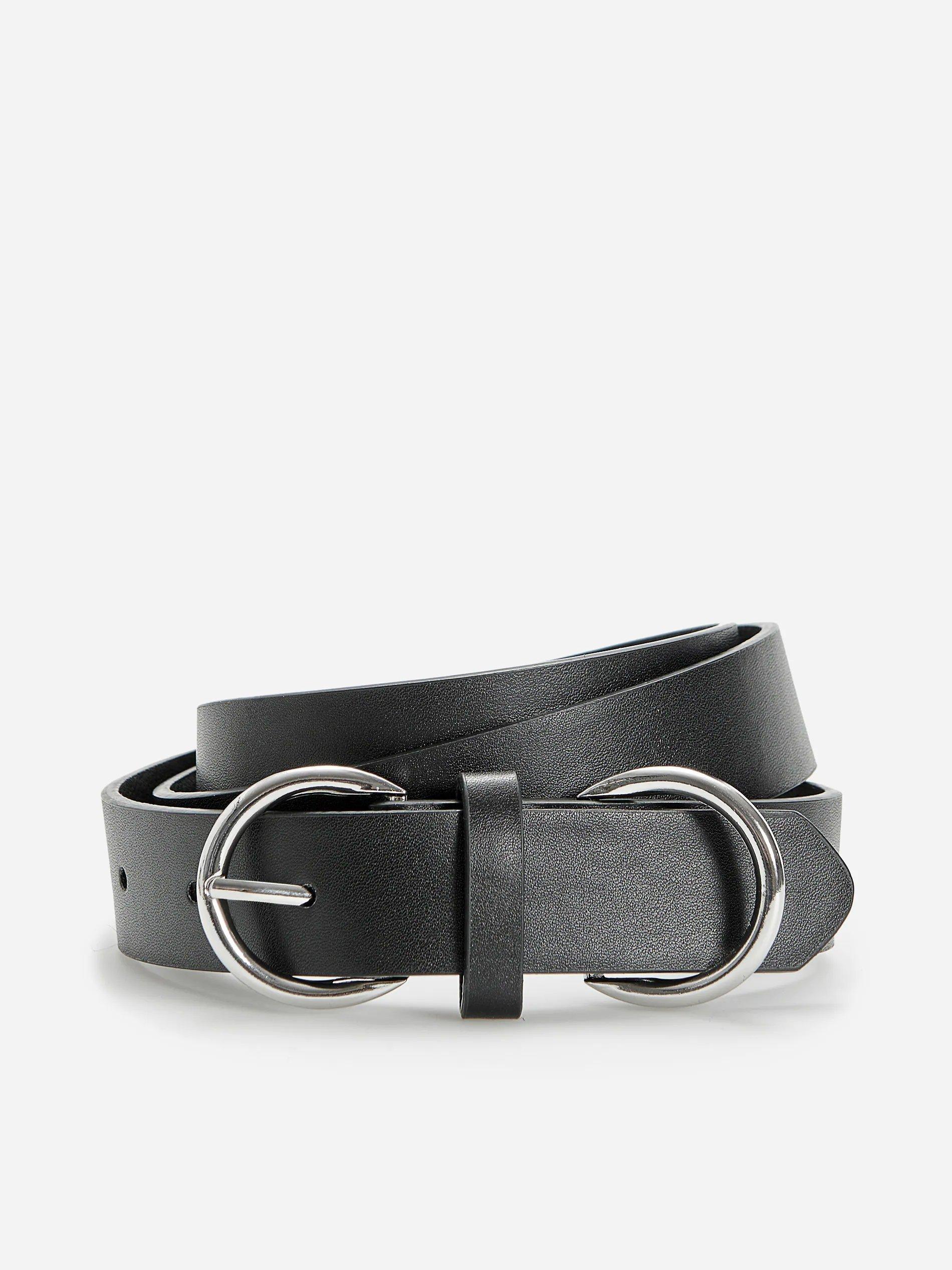 Black Belt With Metal Buckle, , large image number 0