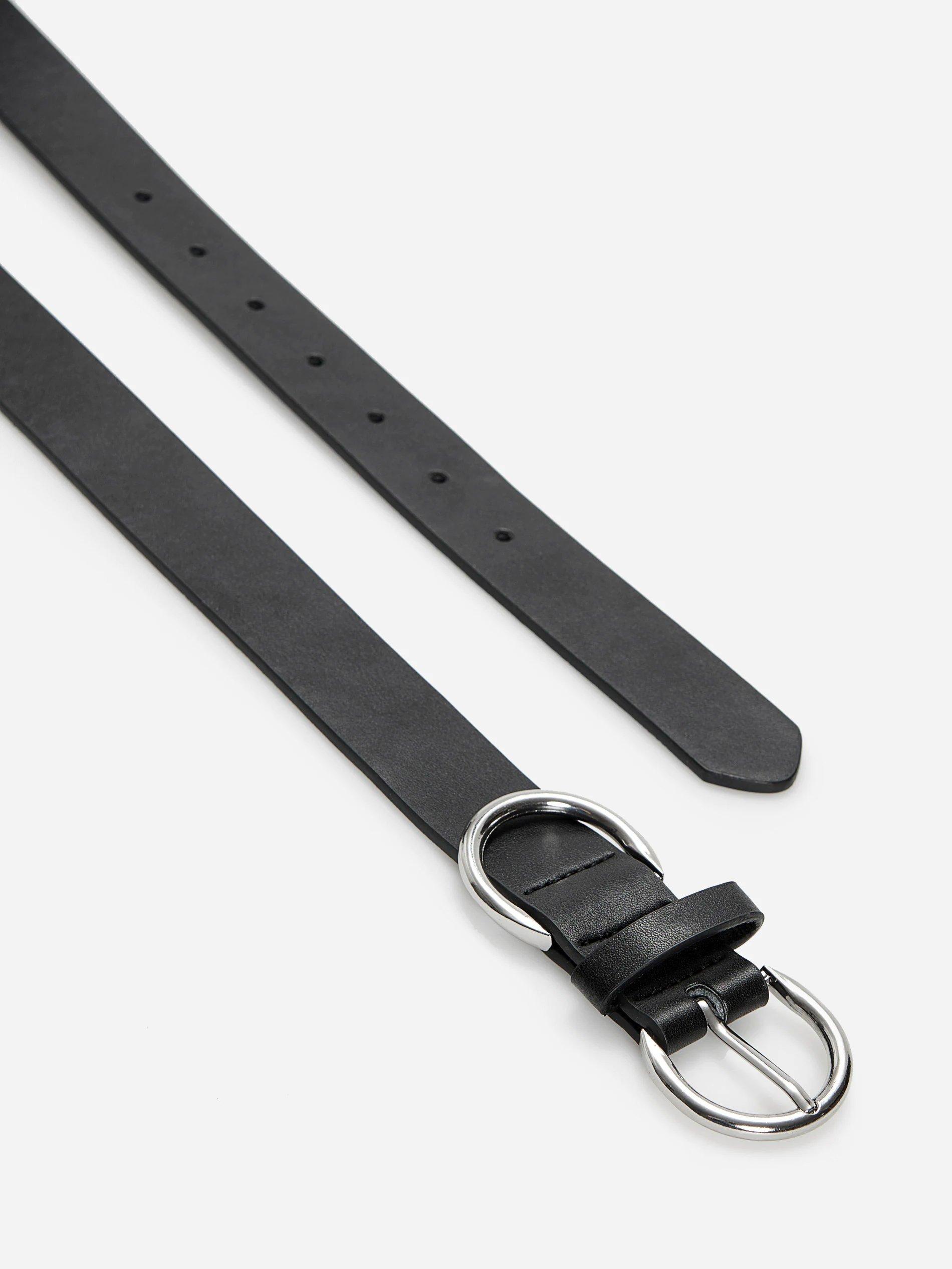 Black Belt With Metal Buckle, , large image number 1