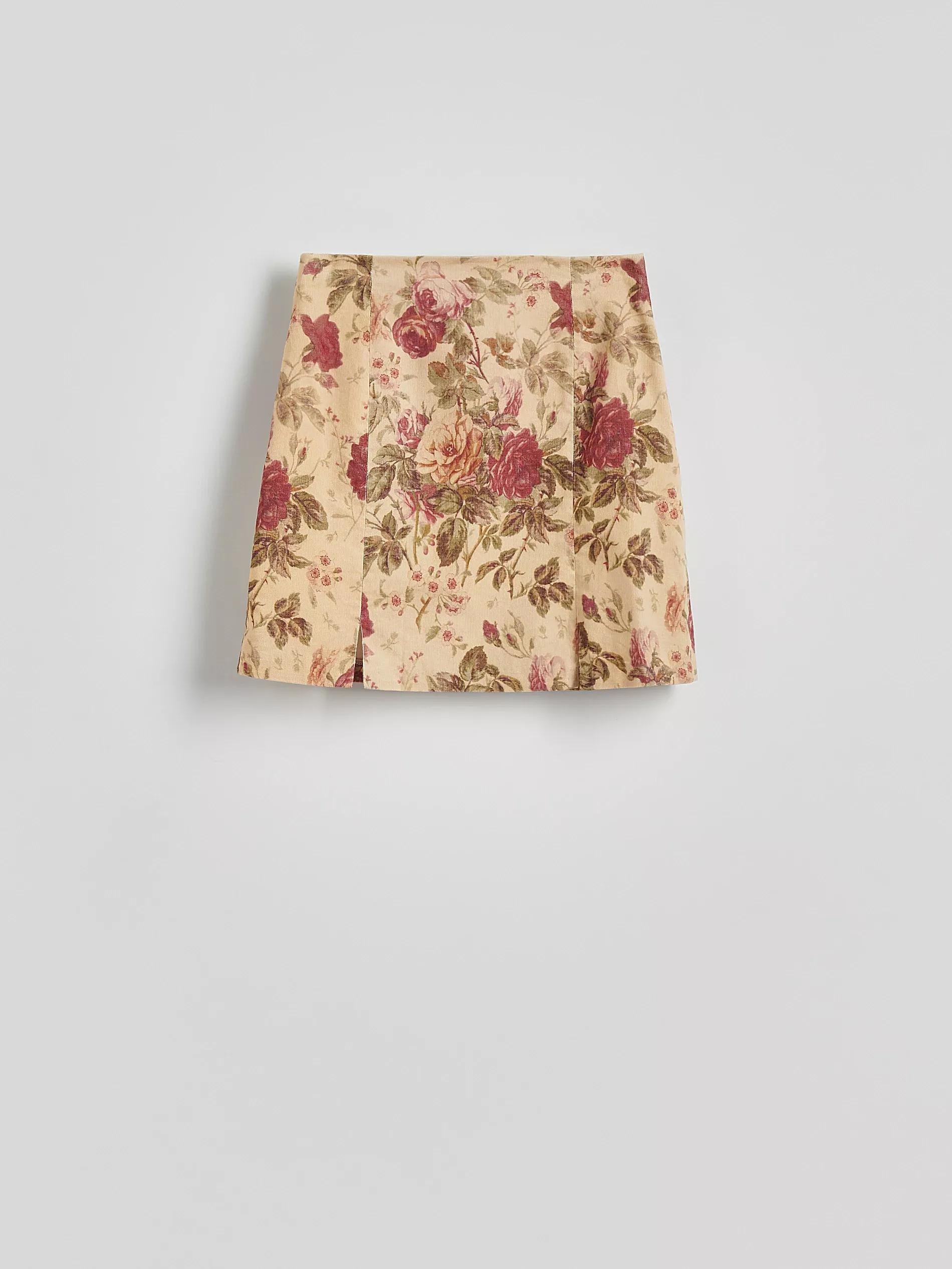 Multicolour Patterned Mini Skirt, , large image number 4