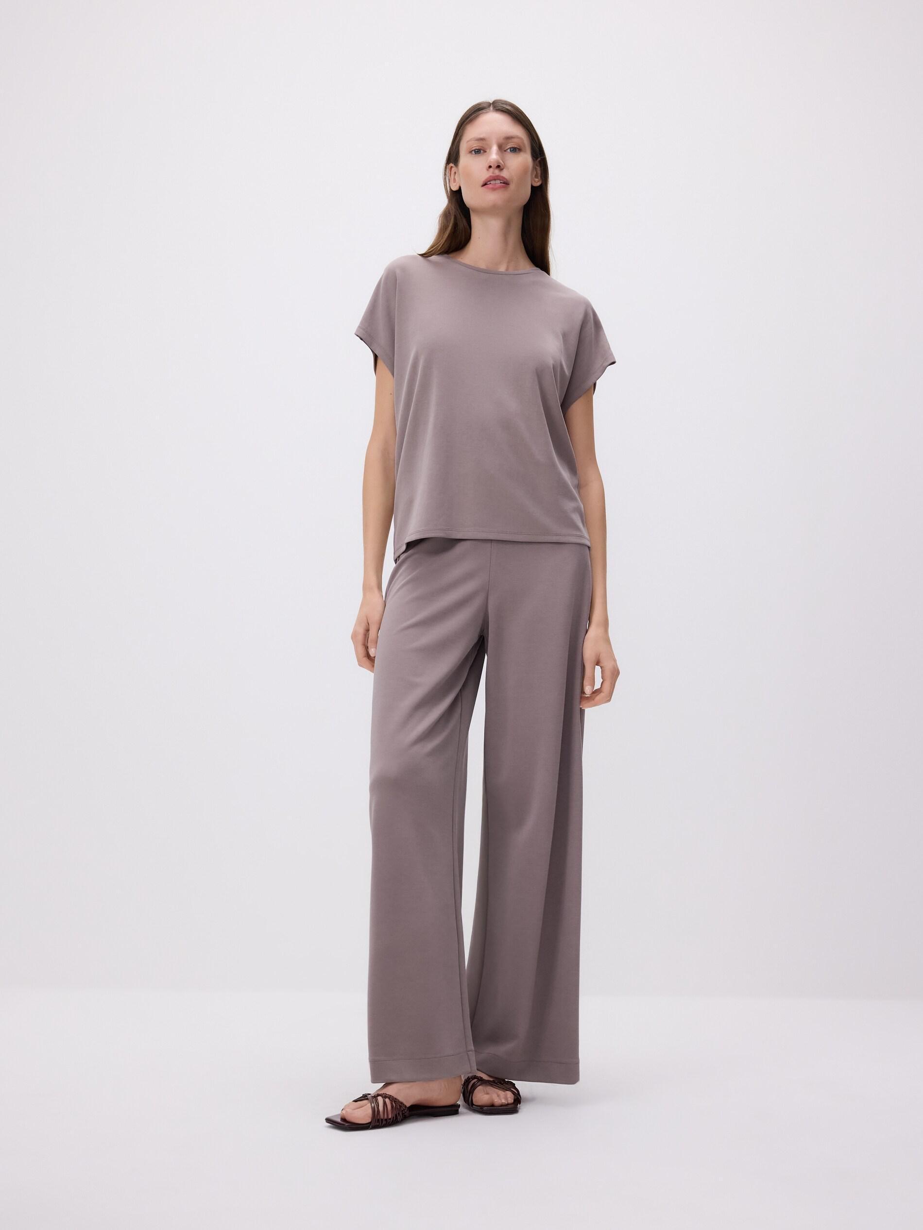 Brown Modal Rich Trousers, Brown, large image number 2