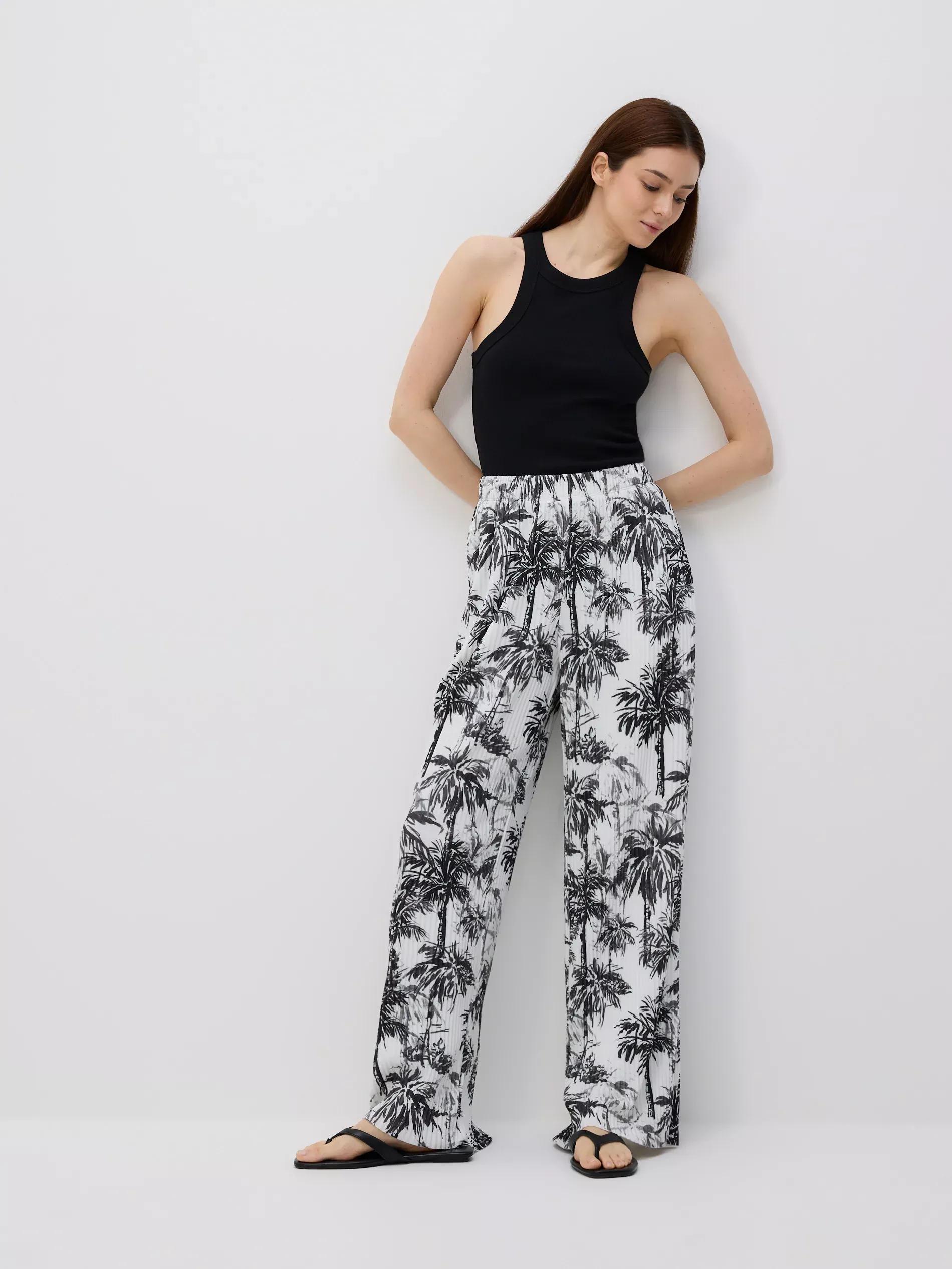 Multicolour Patterned Trousers, , large image number 1