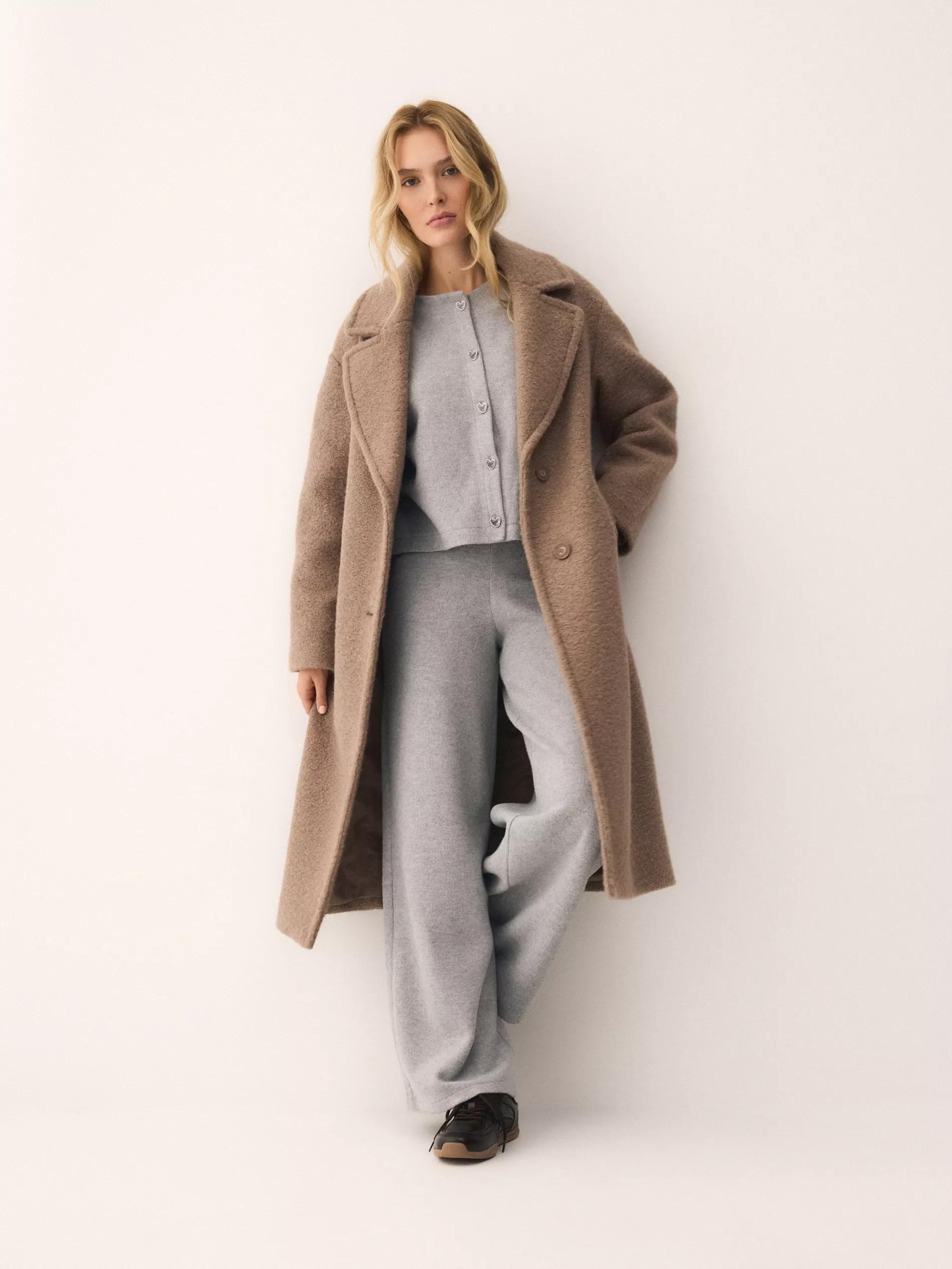 Grey Cardigan With Decorative Buttons, Light grey, large image number 2