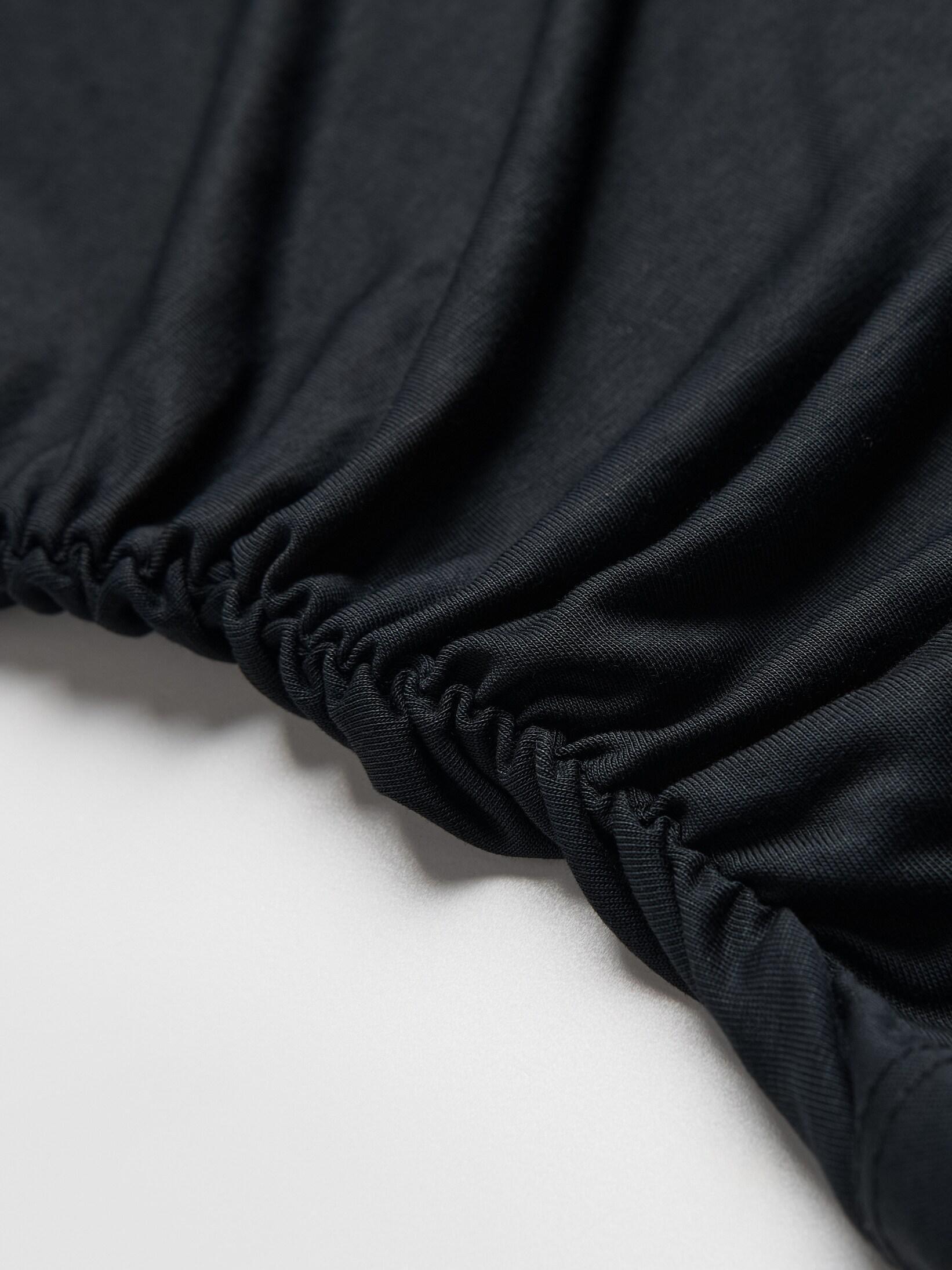 Black Asymmetric Blouse, Black, large image number 1