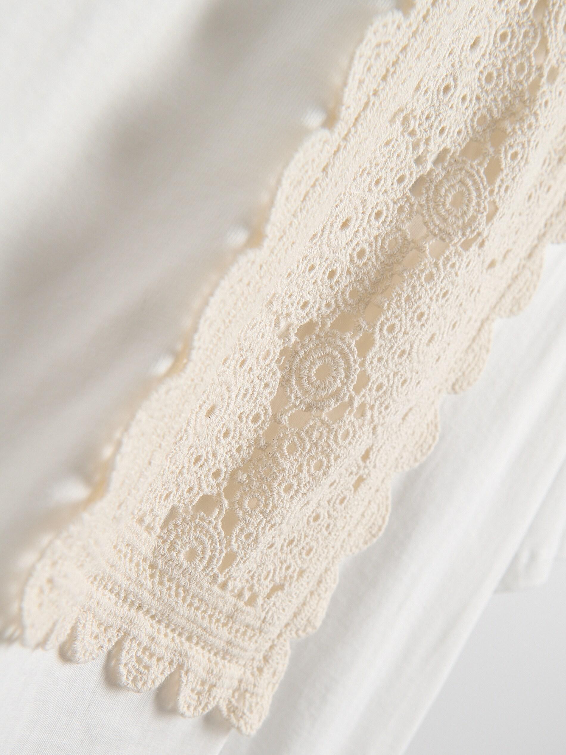 CREAM T-shirt with embroidered appliquأ©, Ivory, large image number 5