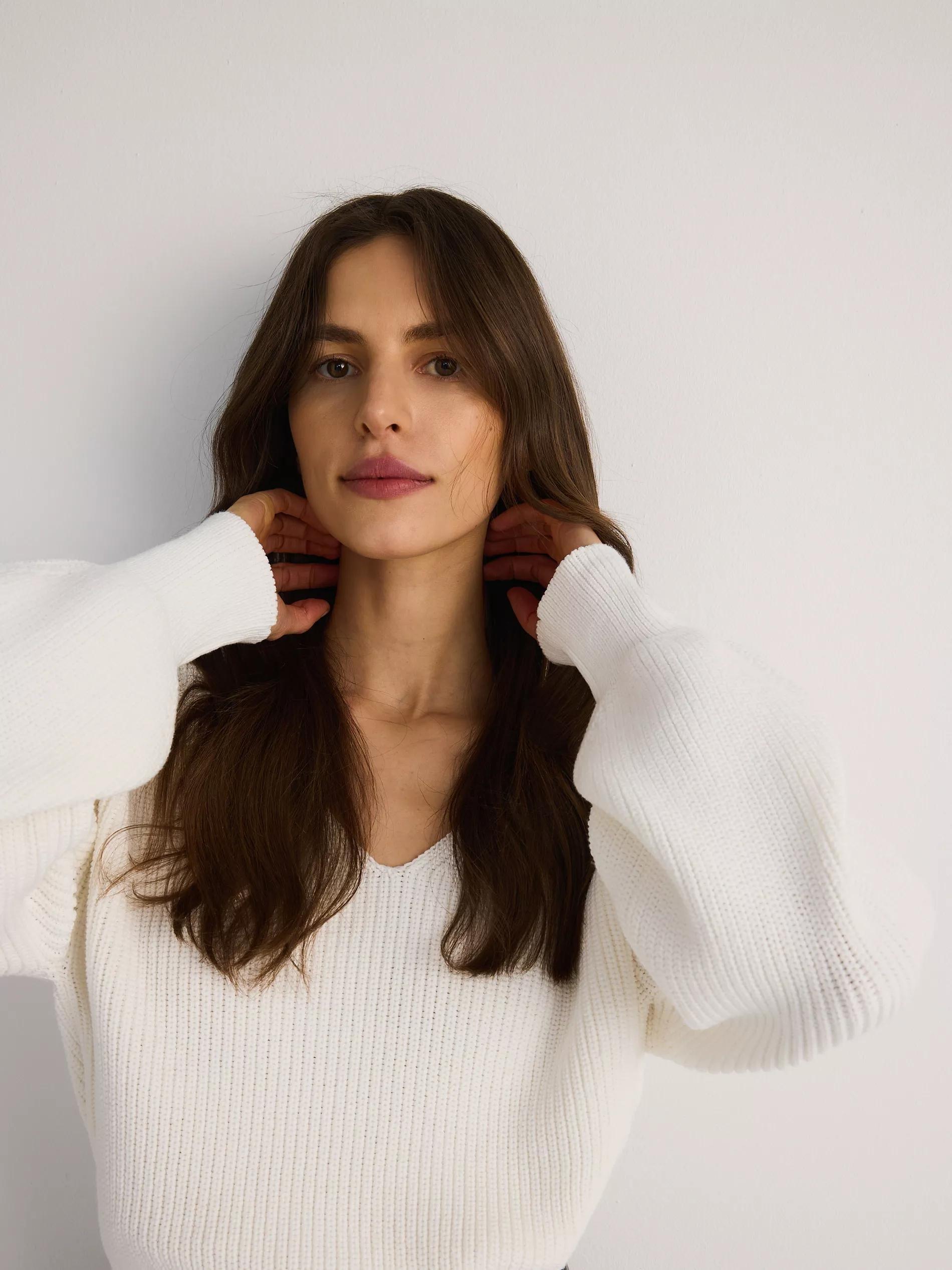 Cream Anchovy Sweater, Ivory, large image number 2