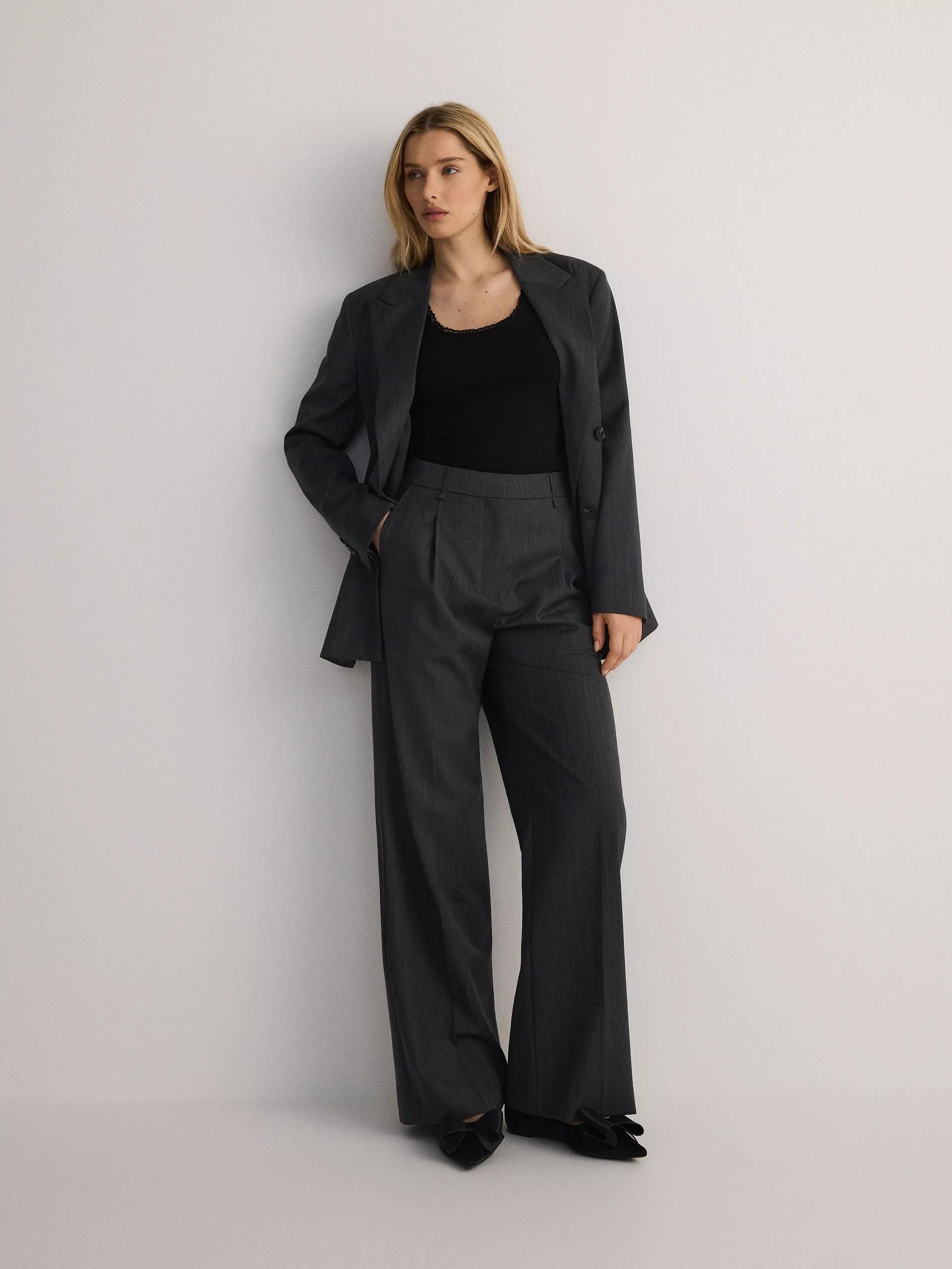 Black Cotton Top With Lace, Black, medium