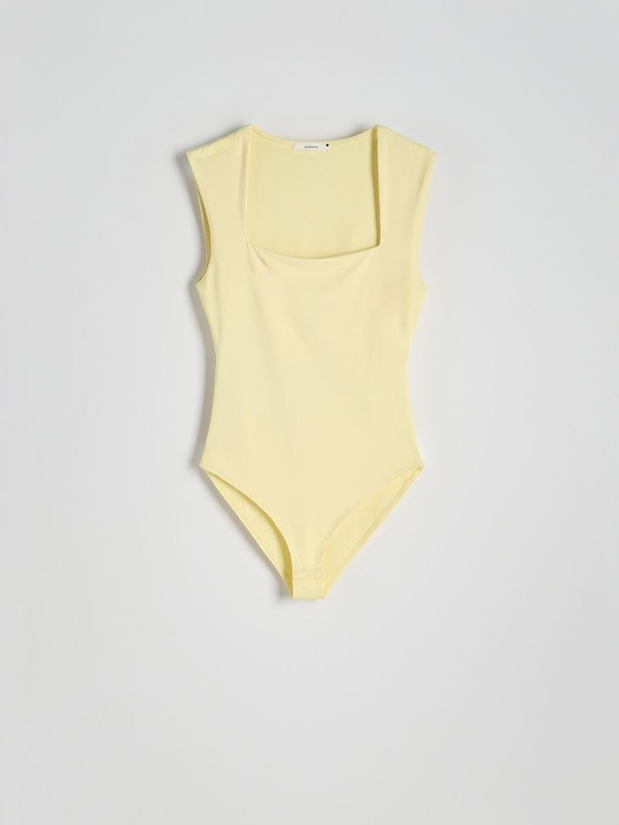 Yellow Body With Square Neckline, , medium