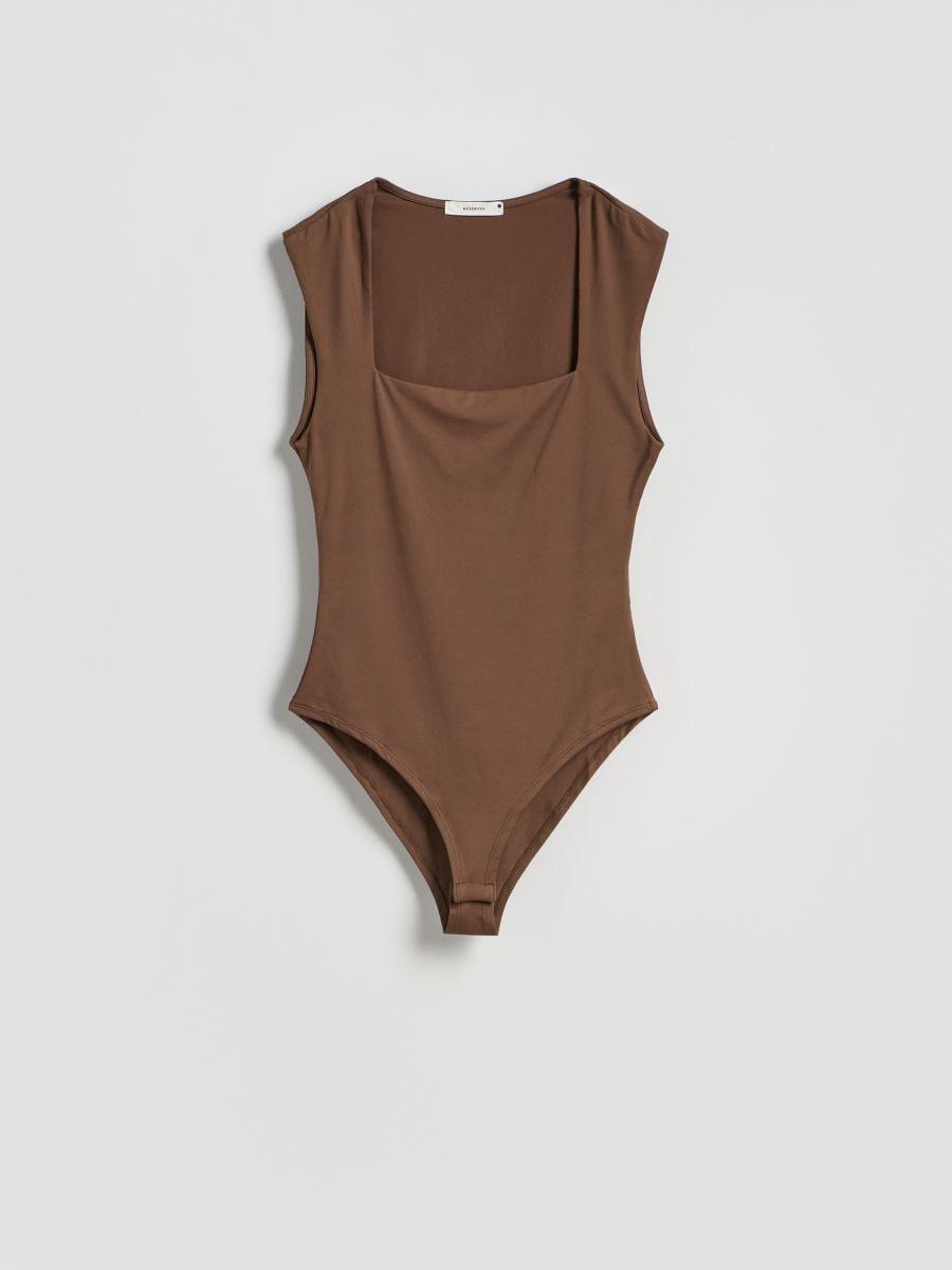 Square Neck Body, Brown, medium