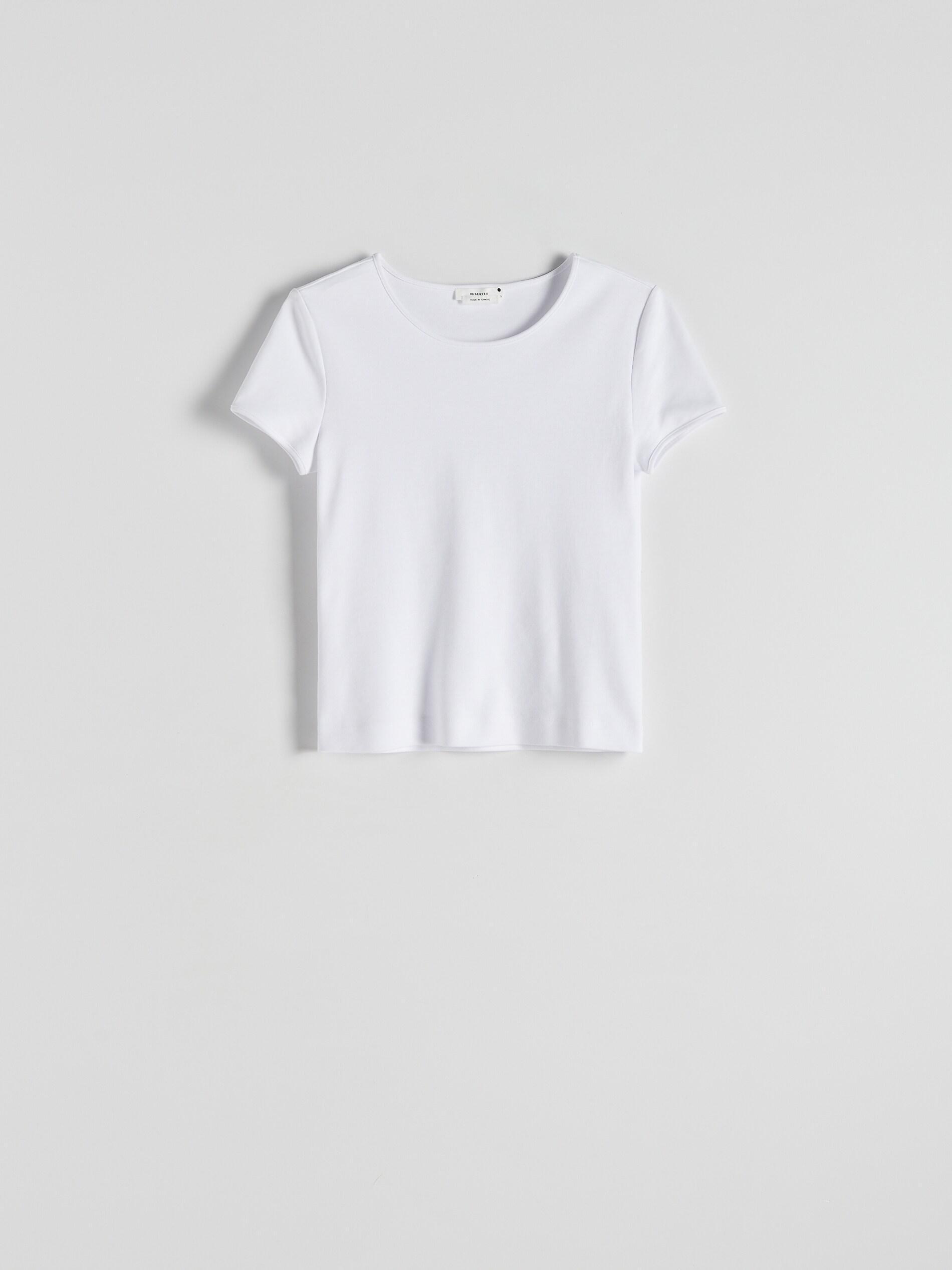 Cream Mercerized Cotton T-Shirt, , large image number 1