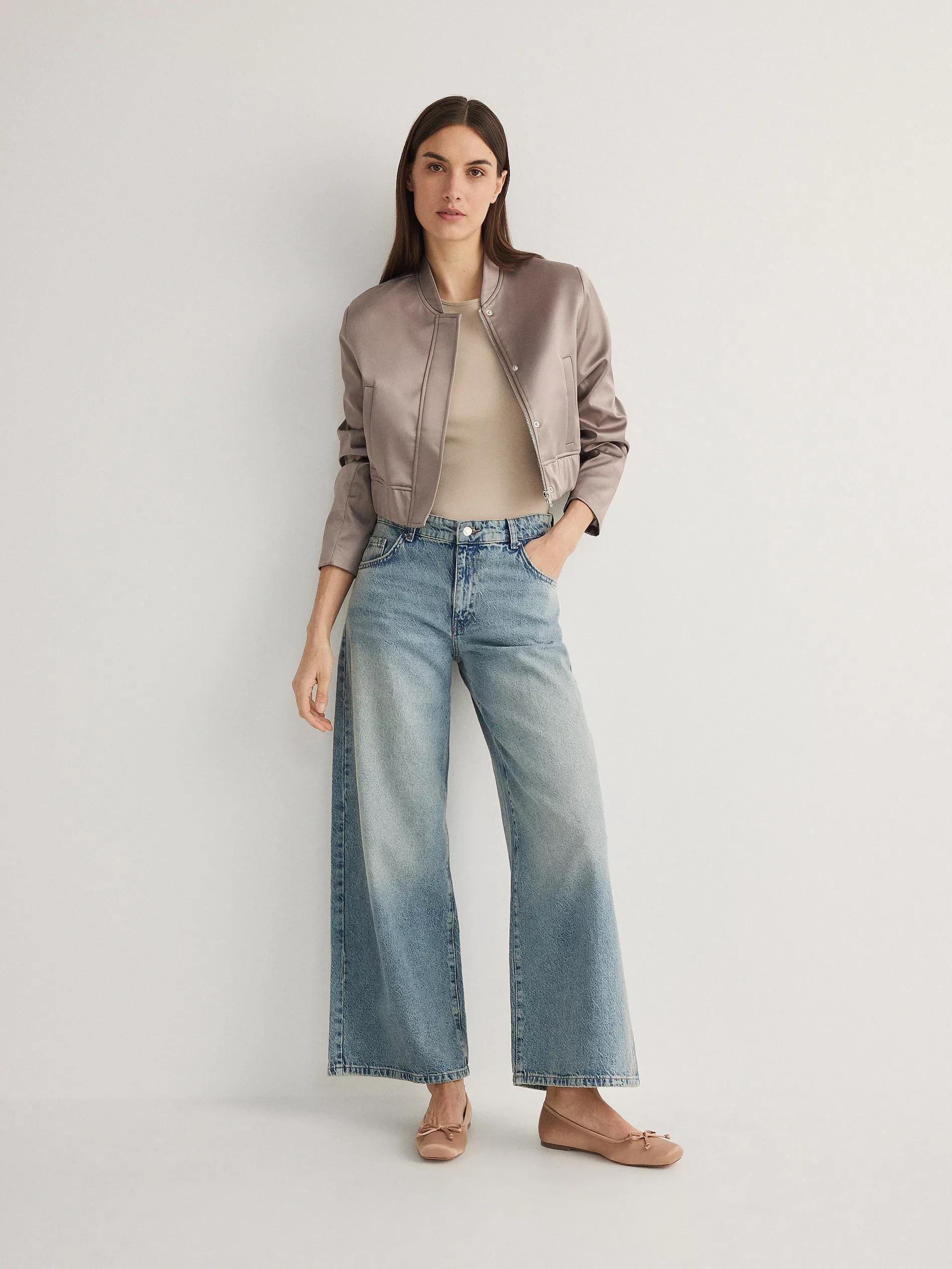 Beige Round Neck Blouse, Beige, large image number 1