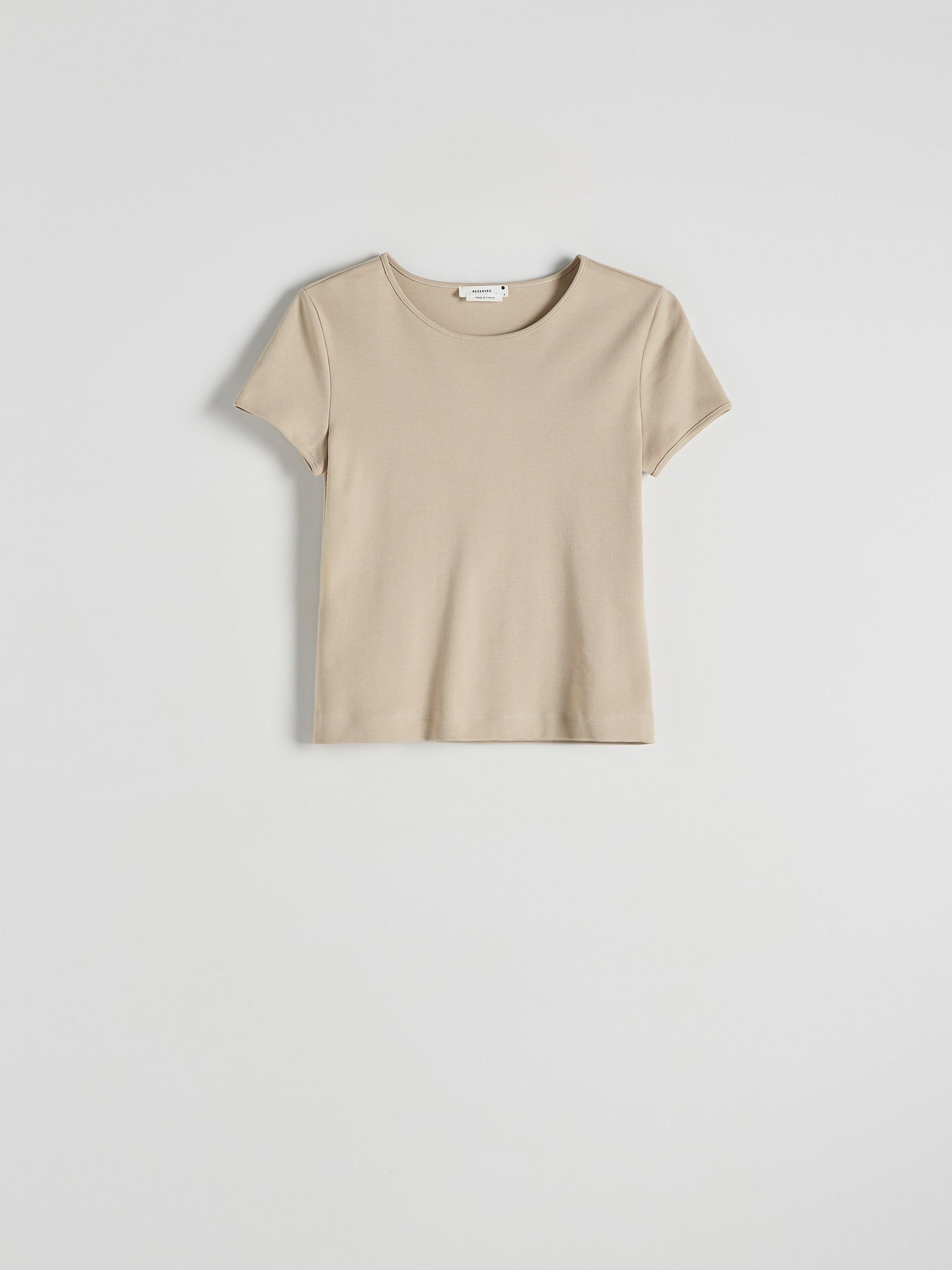 Beige Round Neck Blouse, Beige, large image number 6