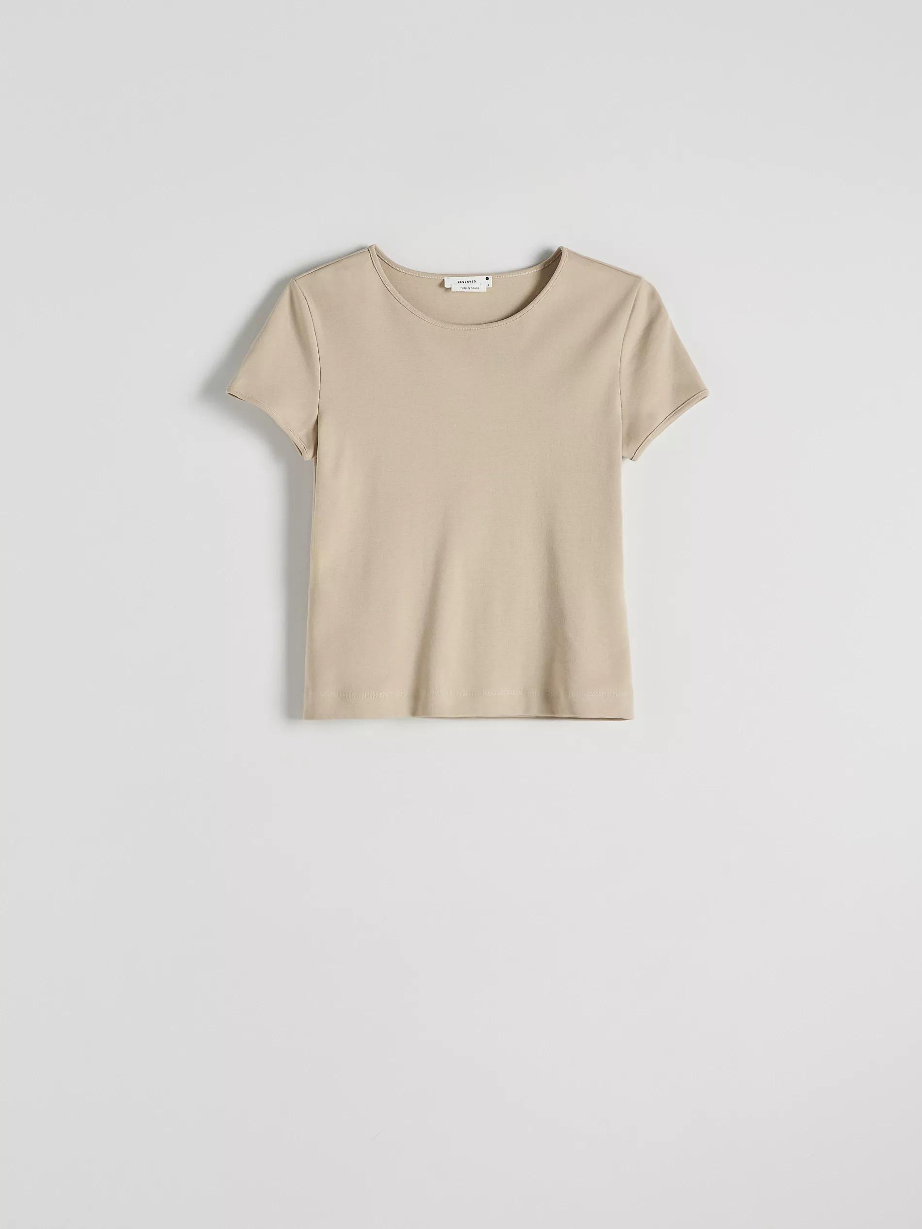 Beige Round Neck Blouse, Beige, large image number 7
