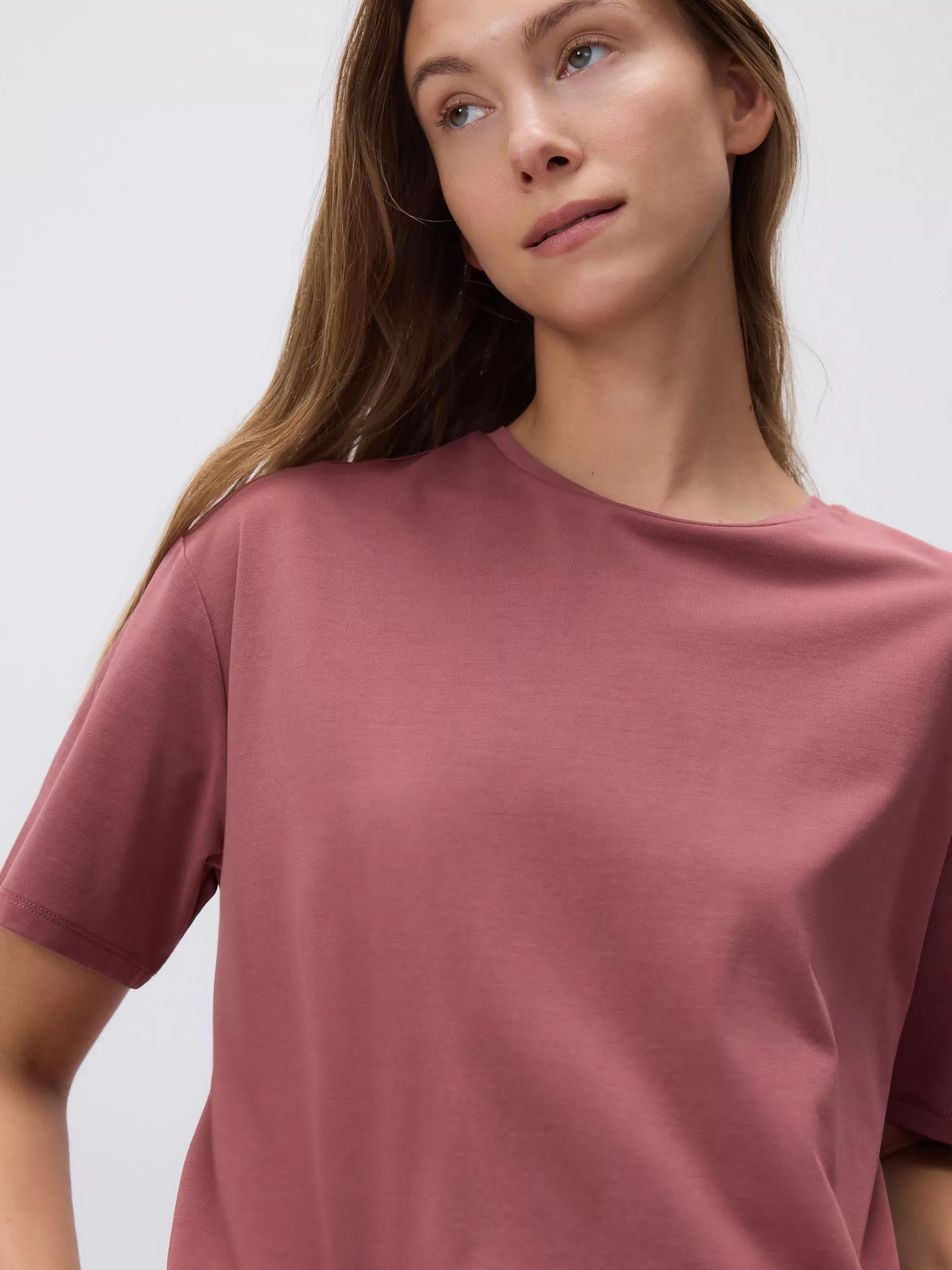 DUSTY ROSE Short modal T-shirt, , large image number 2