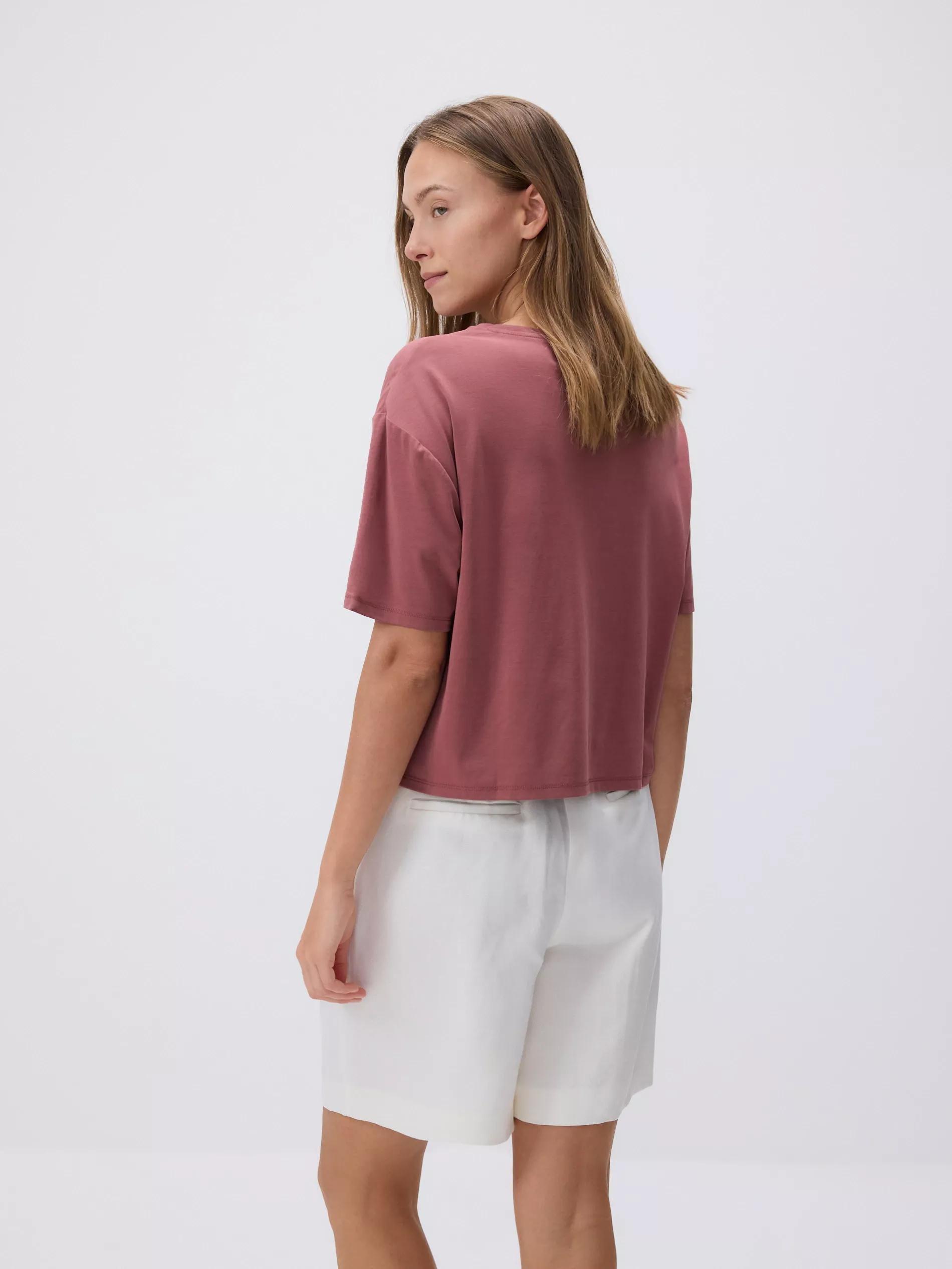DUSTY ROSE Short modal T-shirt, , large image number 3