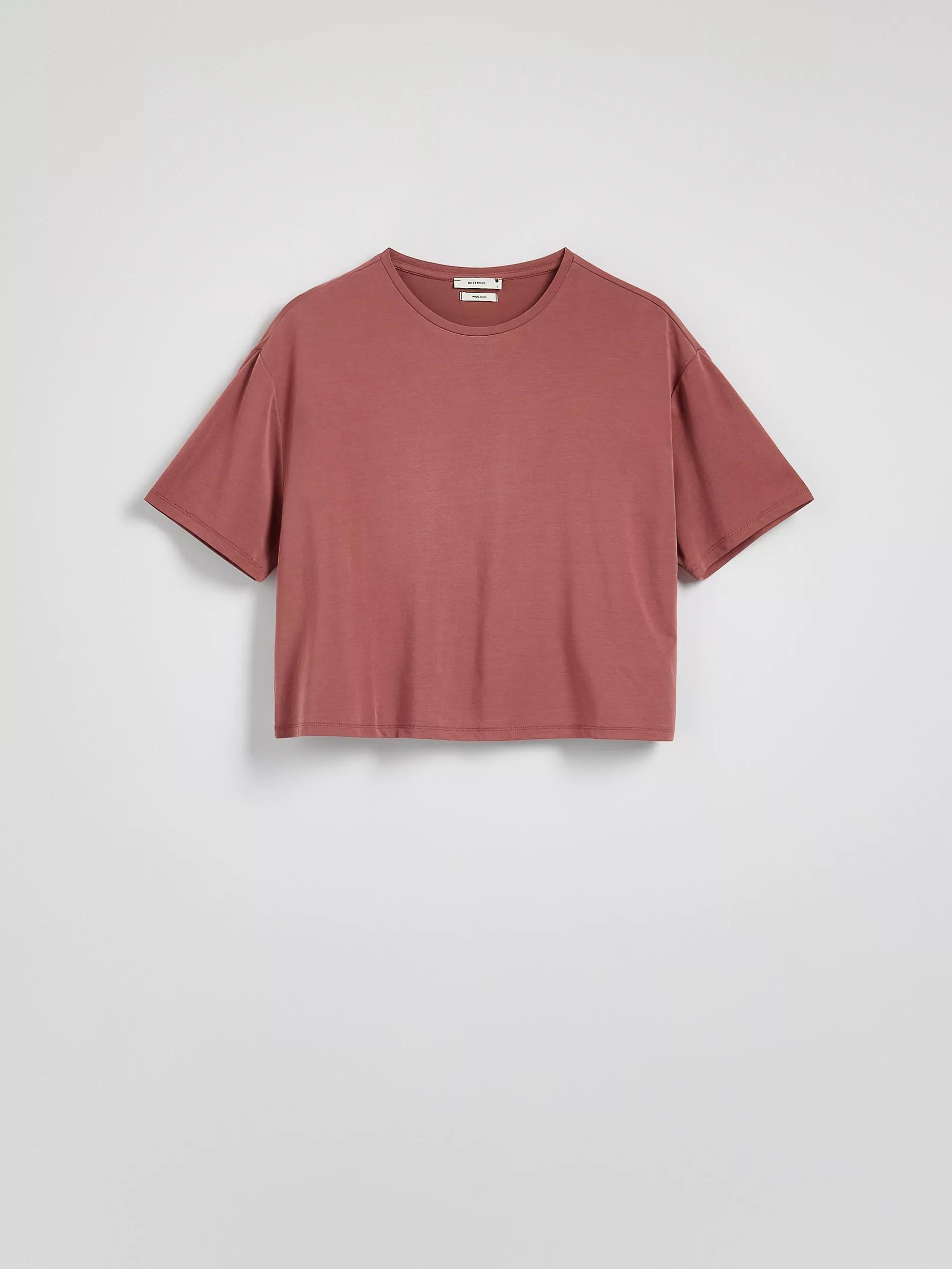 DUSTY ROSE Short modal T-shirt, , large image number 4
