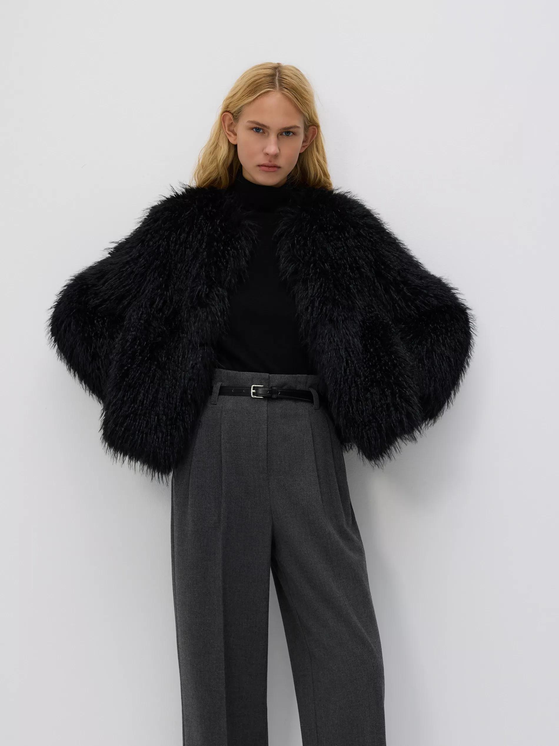 Grey Trousers With Tie Waist Belt, Grey, medium