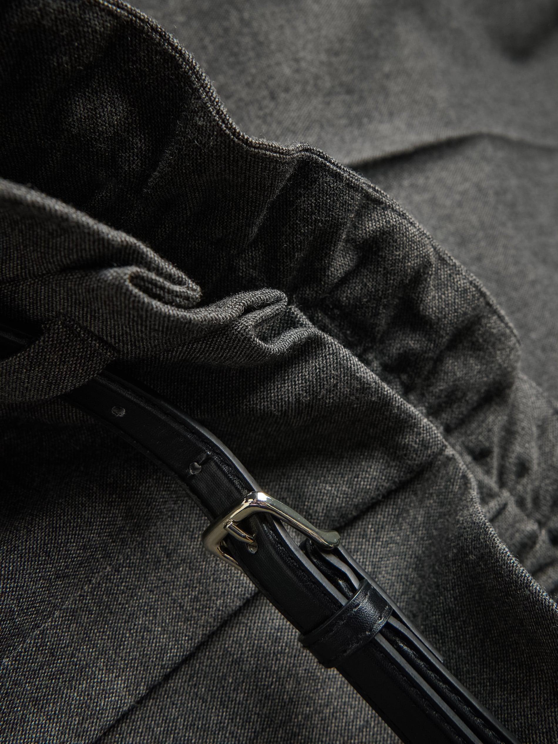 Grey Trousers With Tie Waist Belt, Grey, large image number 5