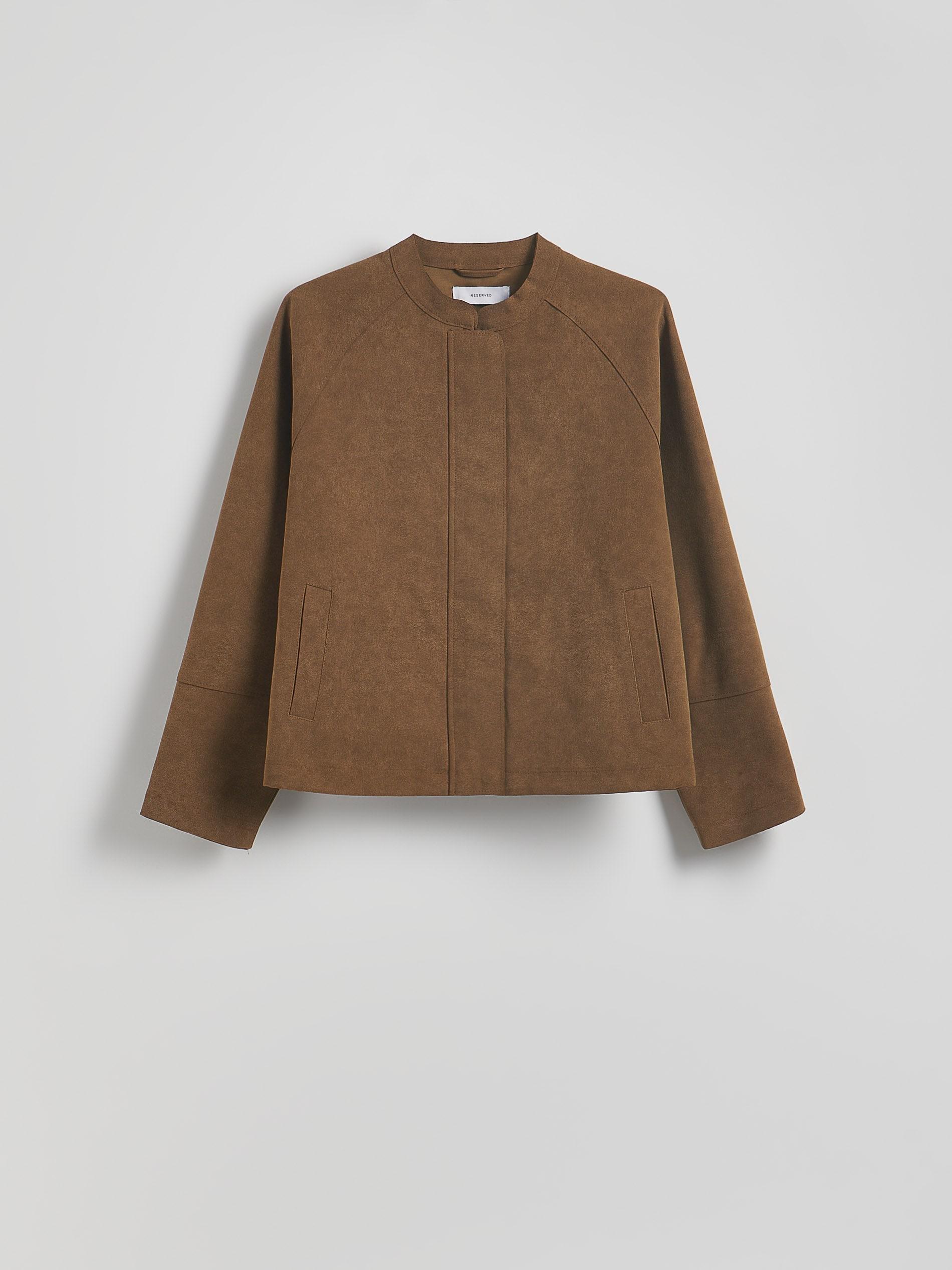 Brown Jacket In Suede Look, , large image number 5