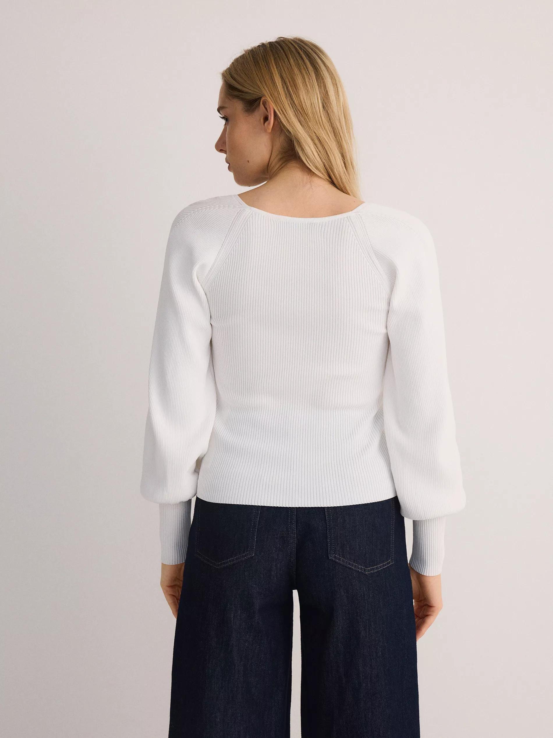 Cream Puff Sleeve Sweater, , large image number 2
