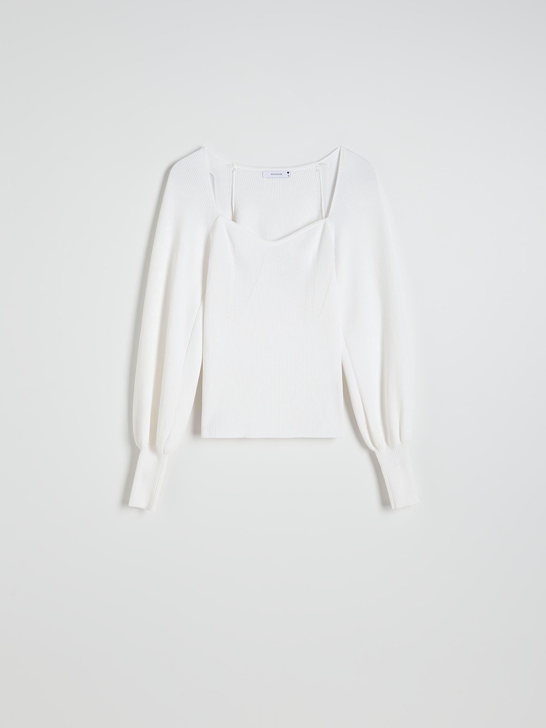 Cream Puff Sleeve Sweater, , large image number 3