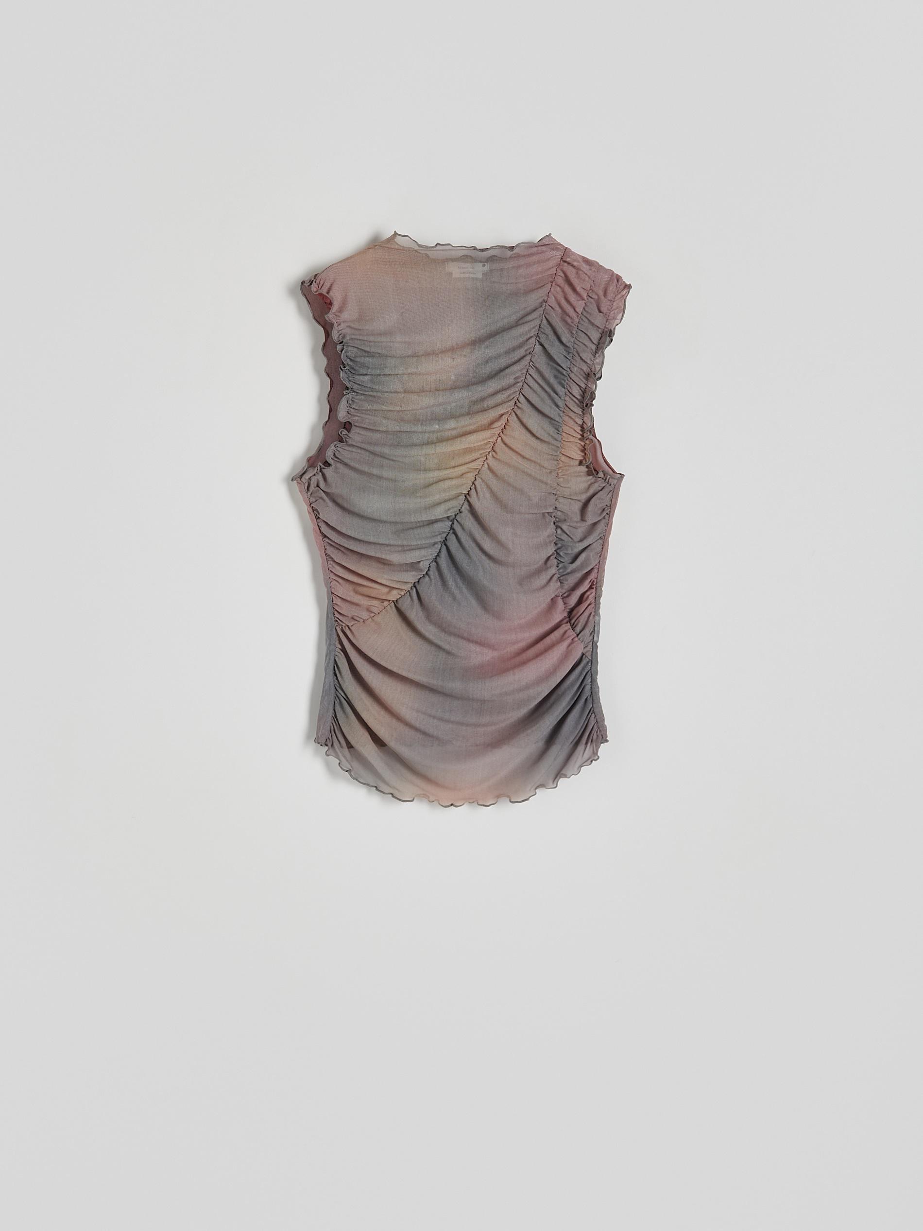 Multicolour Blouse With Drape Detail, , large image number 4