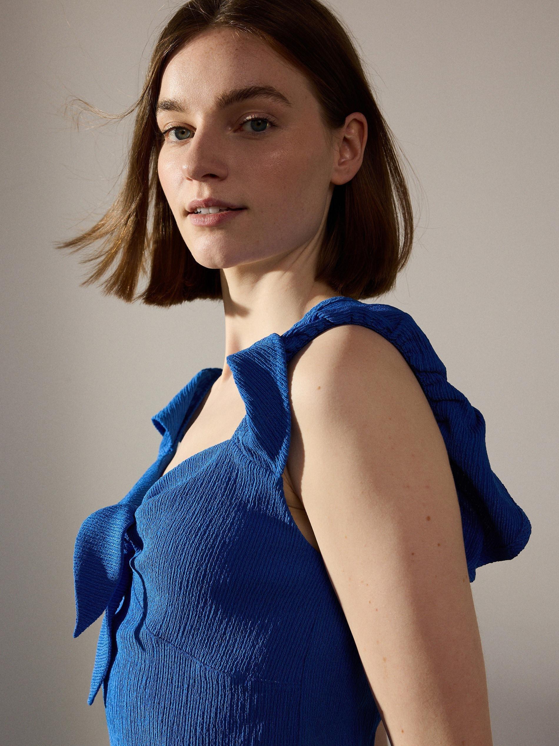Blue Tied Top, , large image number 1