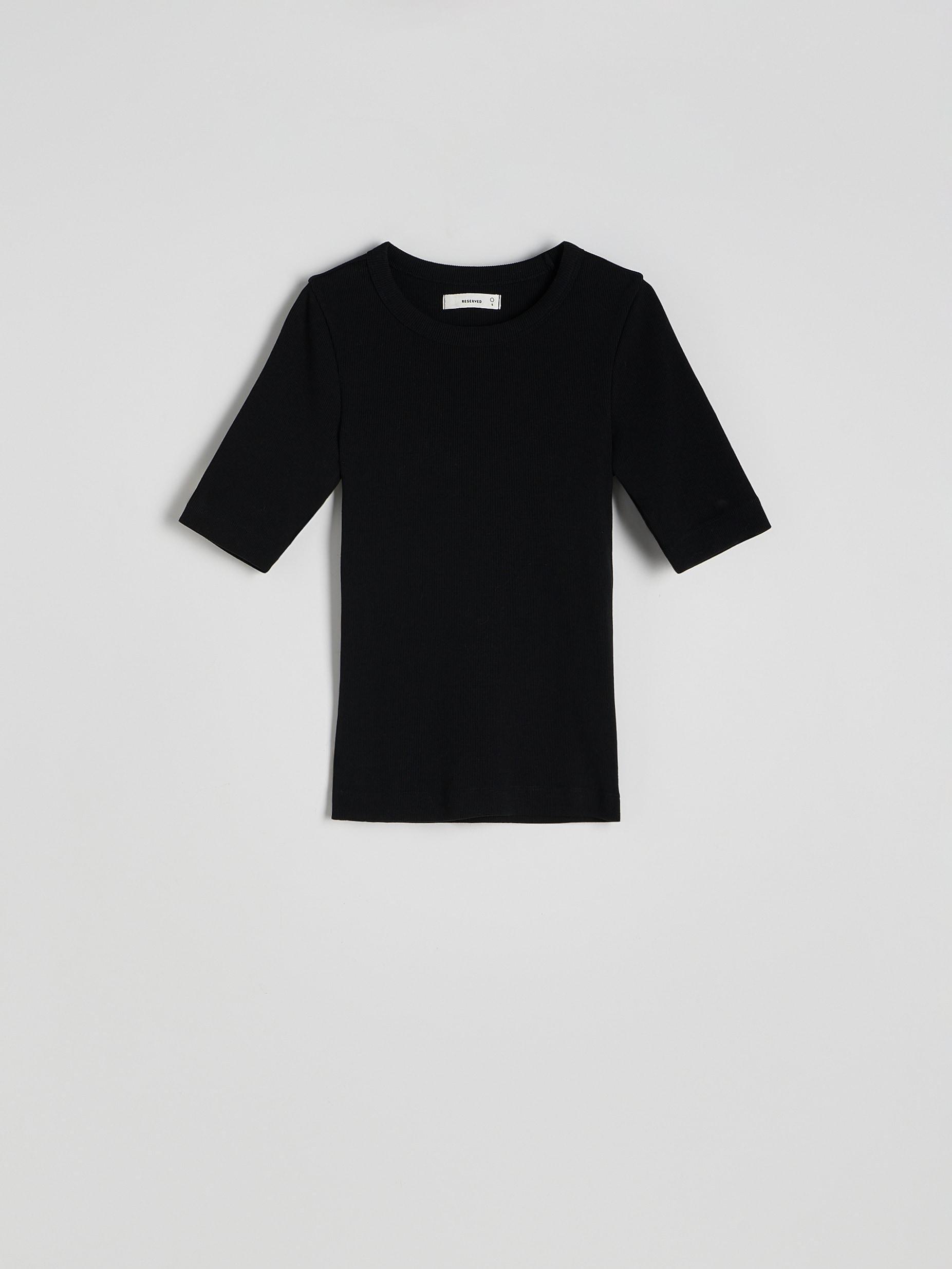 Black Slim Fit T-Shirt, , large image number 2
