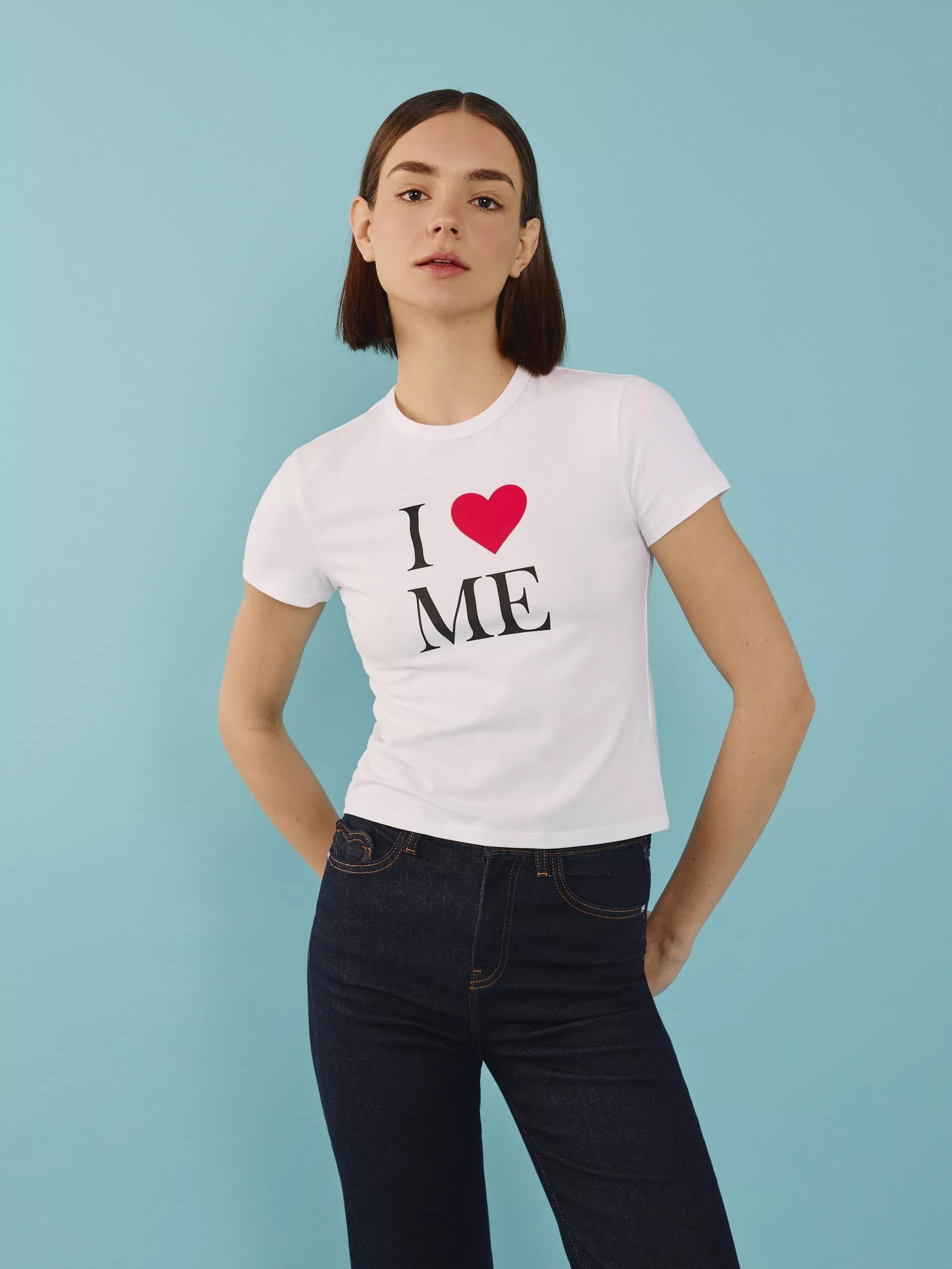 WHITE Regular fit printed T-shirt, , large image number 0