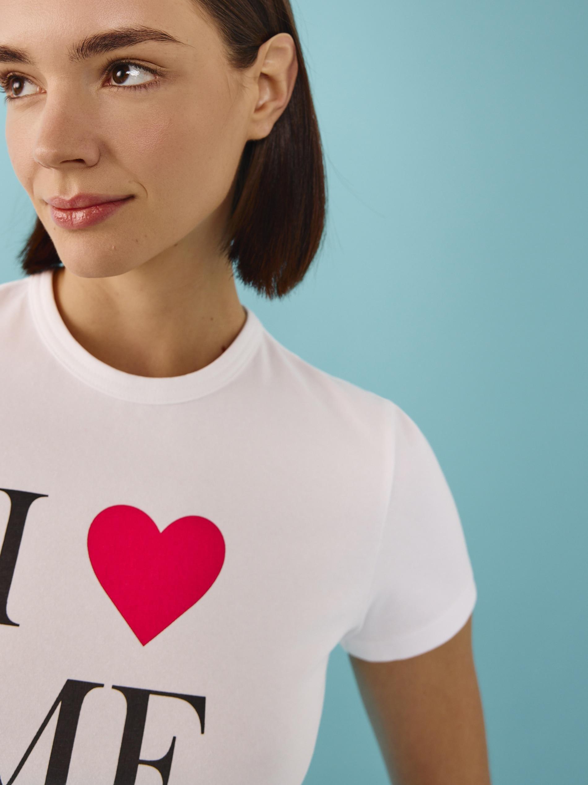 WHITE Regular fit printed T-shirt, , large image number 2